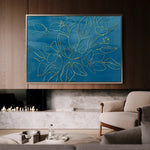 Floral Canvas Wall Art WAD430-F 90 x 60 cm / Stretched on hidden frame