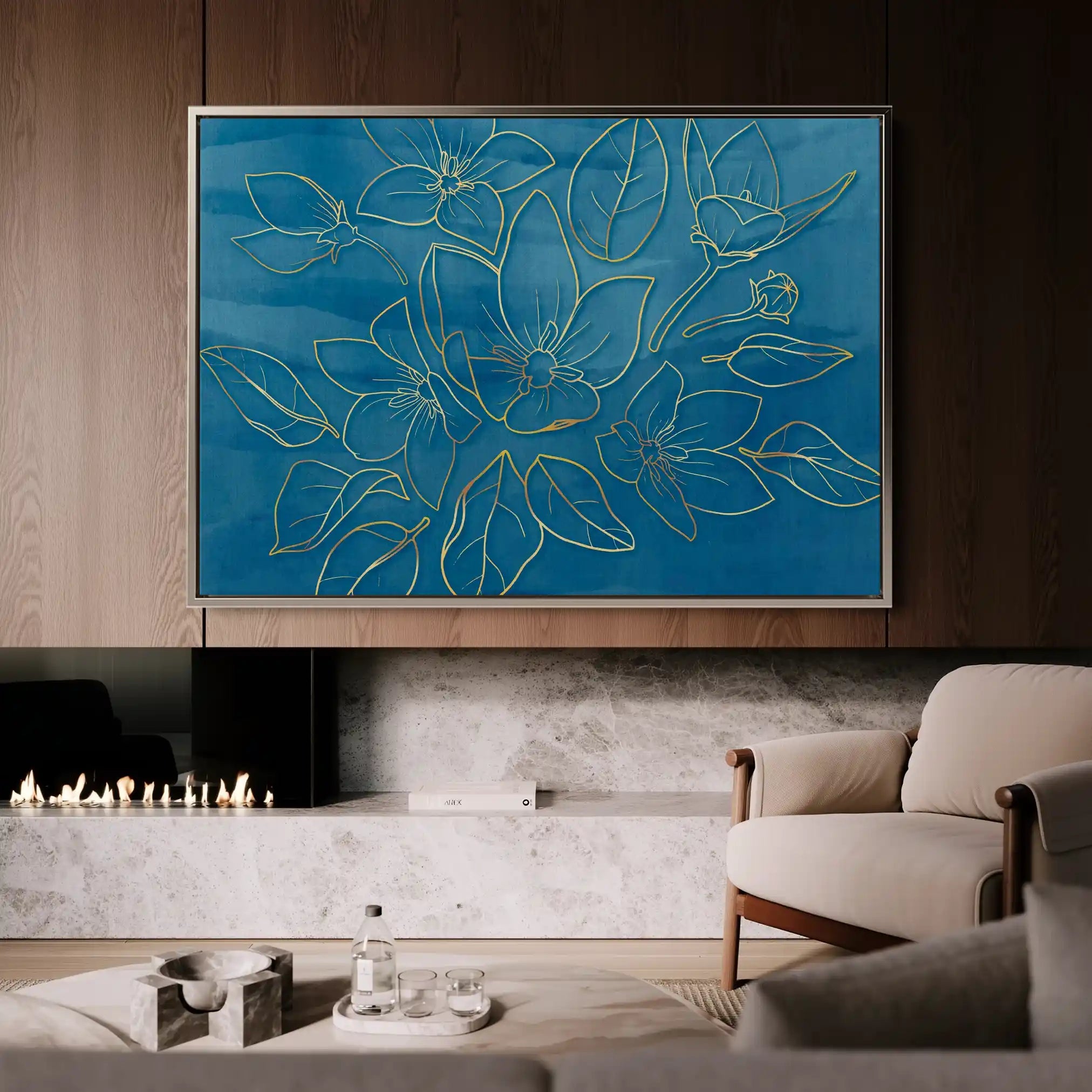 Floral Canvas Wall Art WAD430-F 90 x 60 cm / Stretched on hidden frame