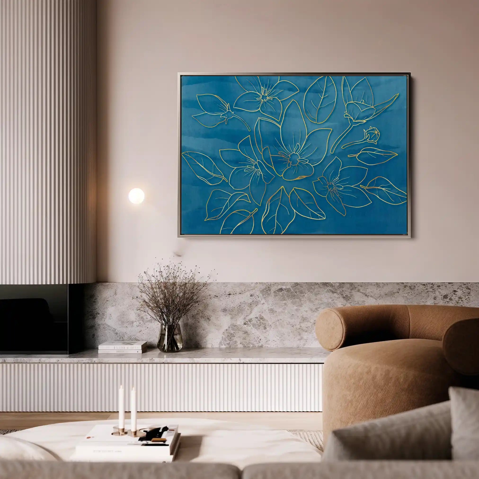 Floral Canvas Wall Art WAD430-F 90 x 60 cm / Stretched on hidden frame
