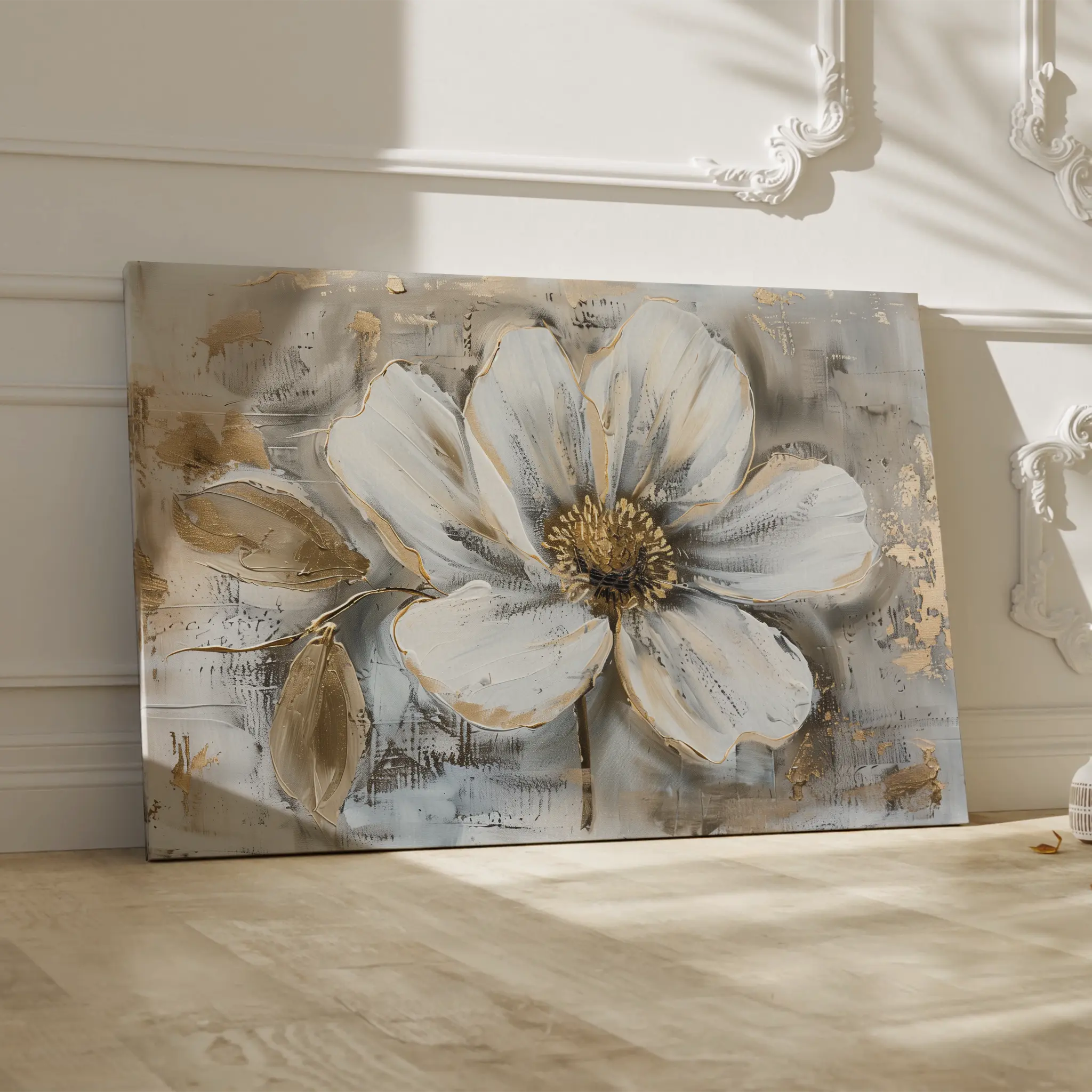 Floral Canvas Wall Art WAD431-F 90 x 60 cm / Stretched on hidden frame