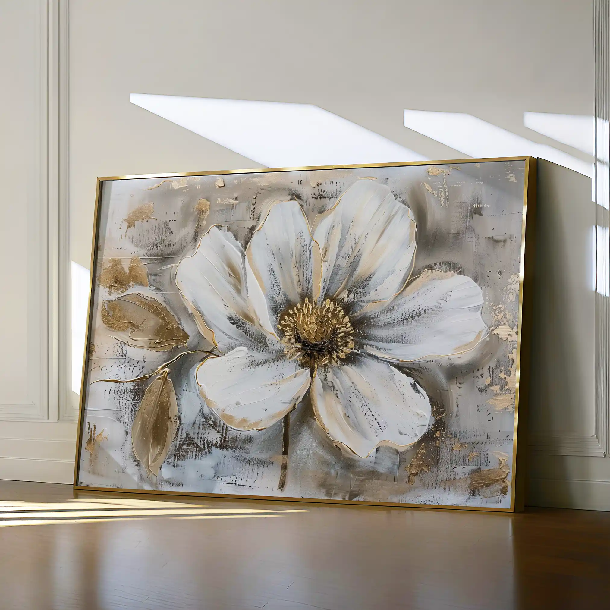 Floral Canvas Wall Art WAD431-F 90 x 60 cm / Stretched on hidden frame