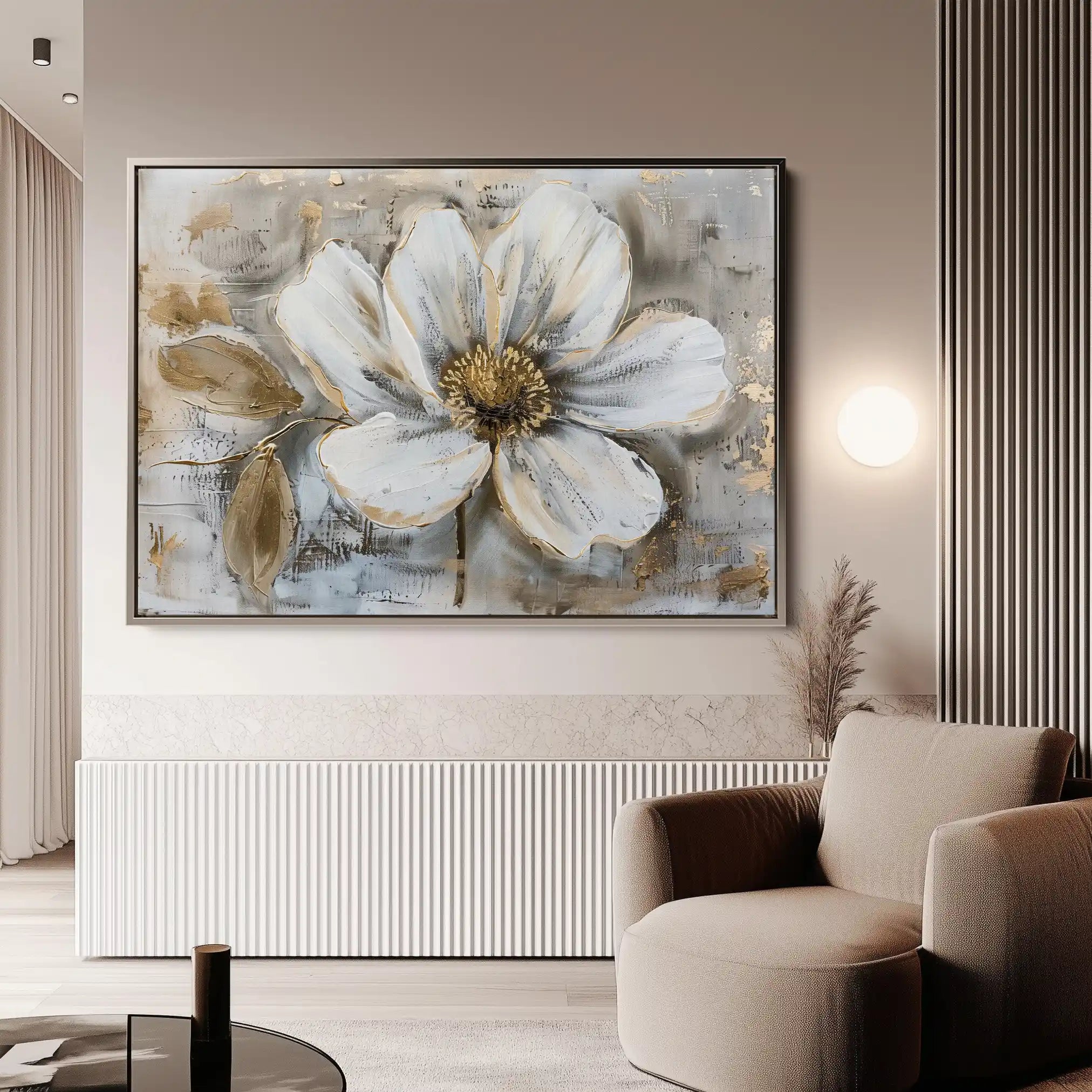 Floral Canvas Wall Art WAD431-F 90 x 60 cm / Stretched on hidden frame