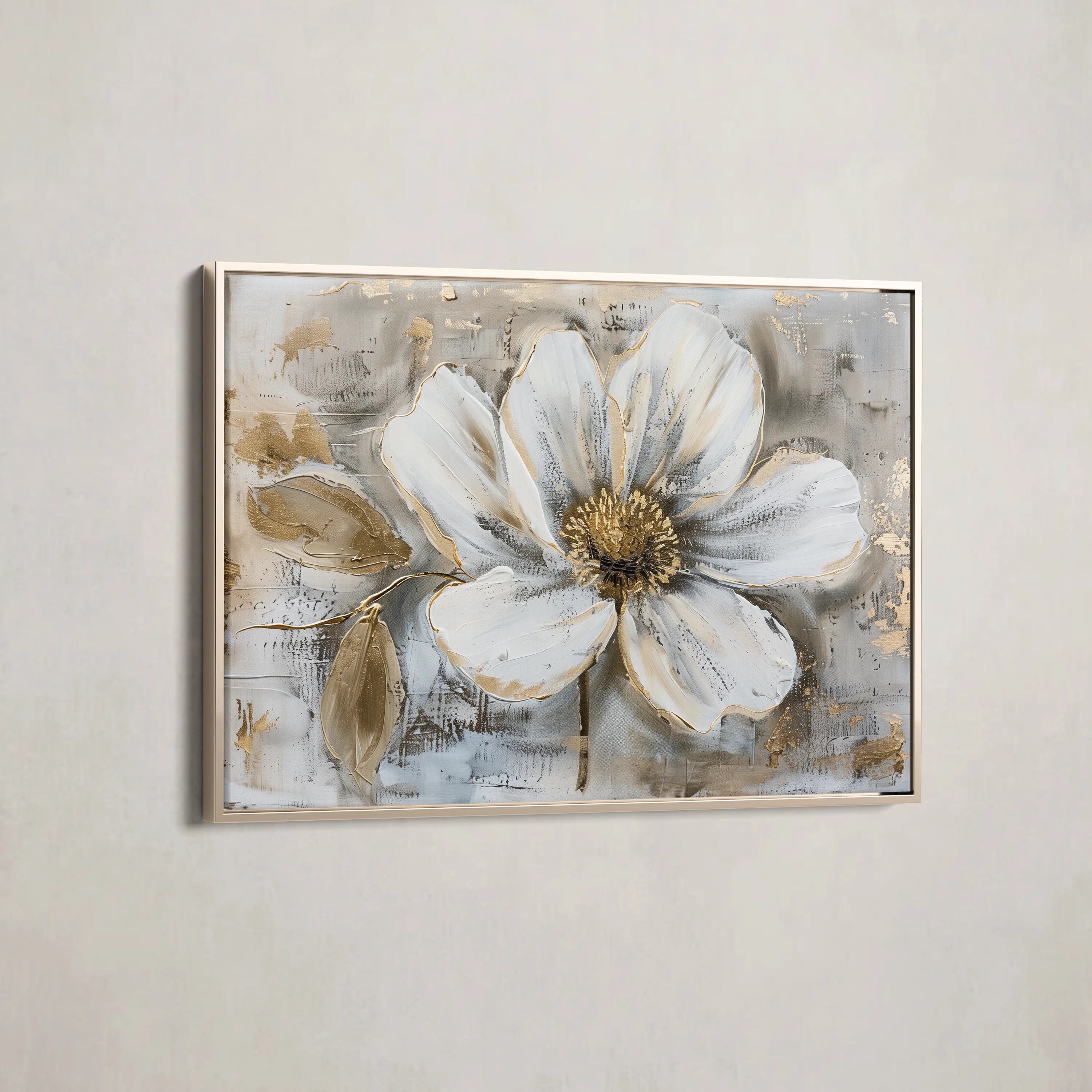 Floral Canvas Wall Art WAD431-F 90 x 60 cm / Stretched on hidden frame