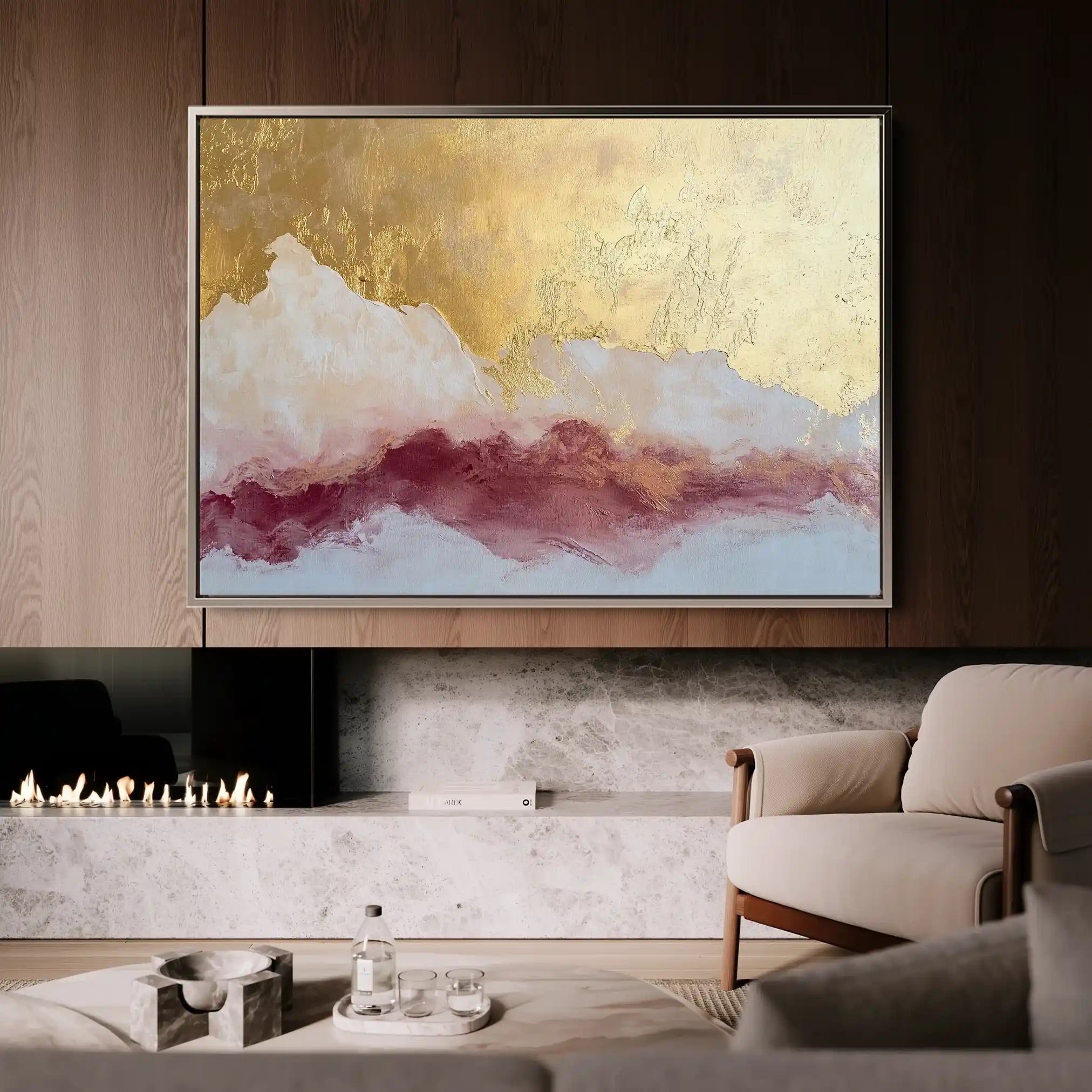 Abstract 433 Canvas Art 60 x 40 cm / Stretched on hidden frame