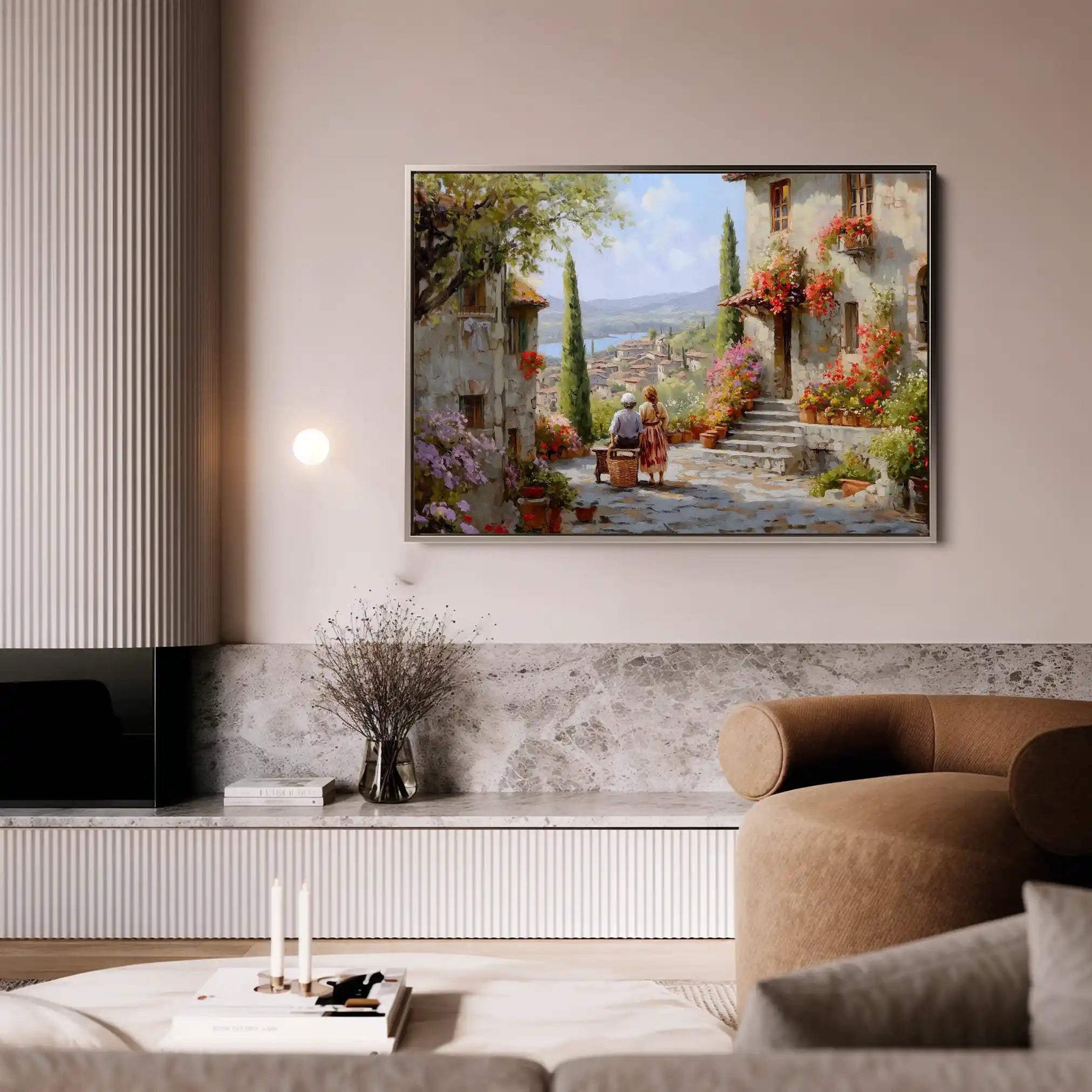 Landscape 435 Canvas Art 90 x 60 cm / Stretched on hidden frame