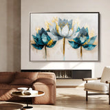 Floral Canvas Wall Art WAD436-F 90 x 60 cm / Stretched on hidden frame