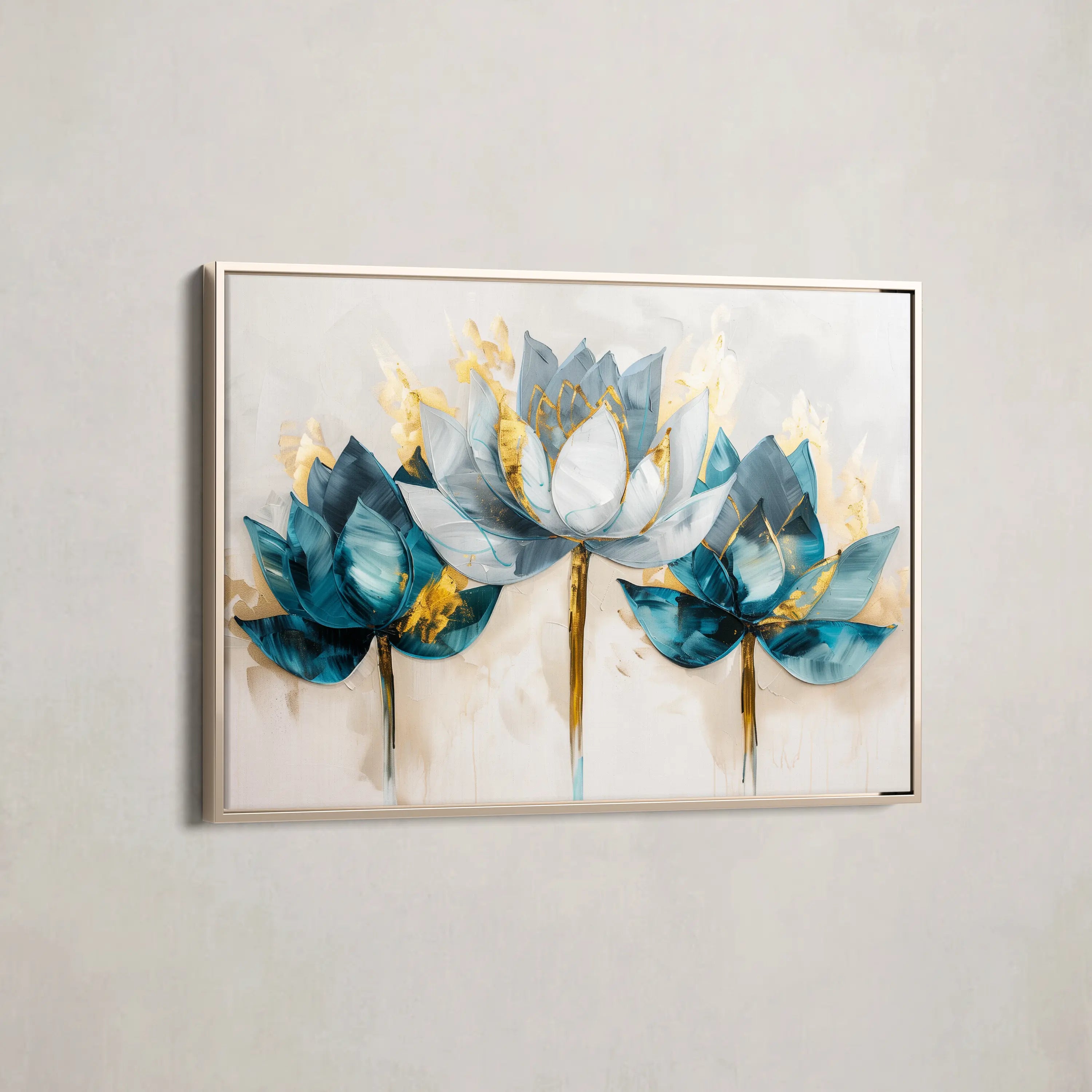 Floral Canvas Wall Art WAD436-F 90 x 60 cm / Stretched on hidden frame