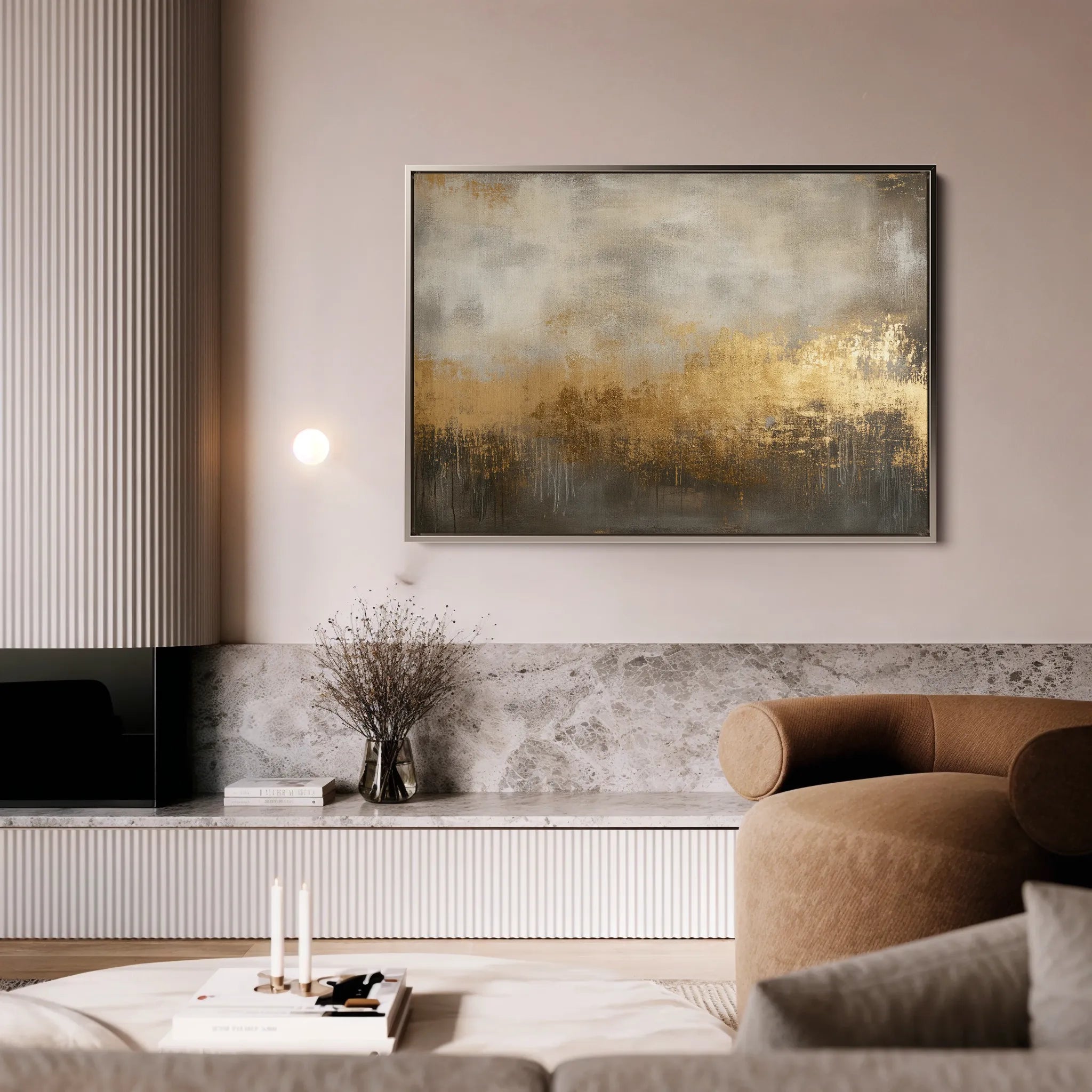Abstract Canvas Wall Art WAD437-A 90 x 60 cm / Stretched on hidden frame