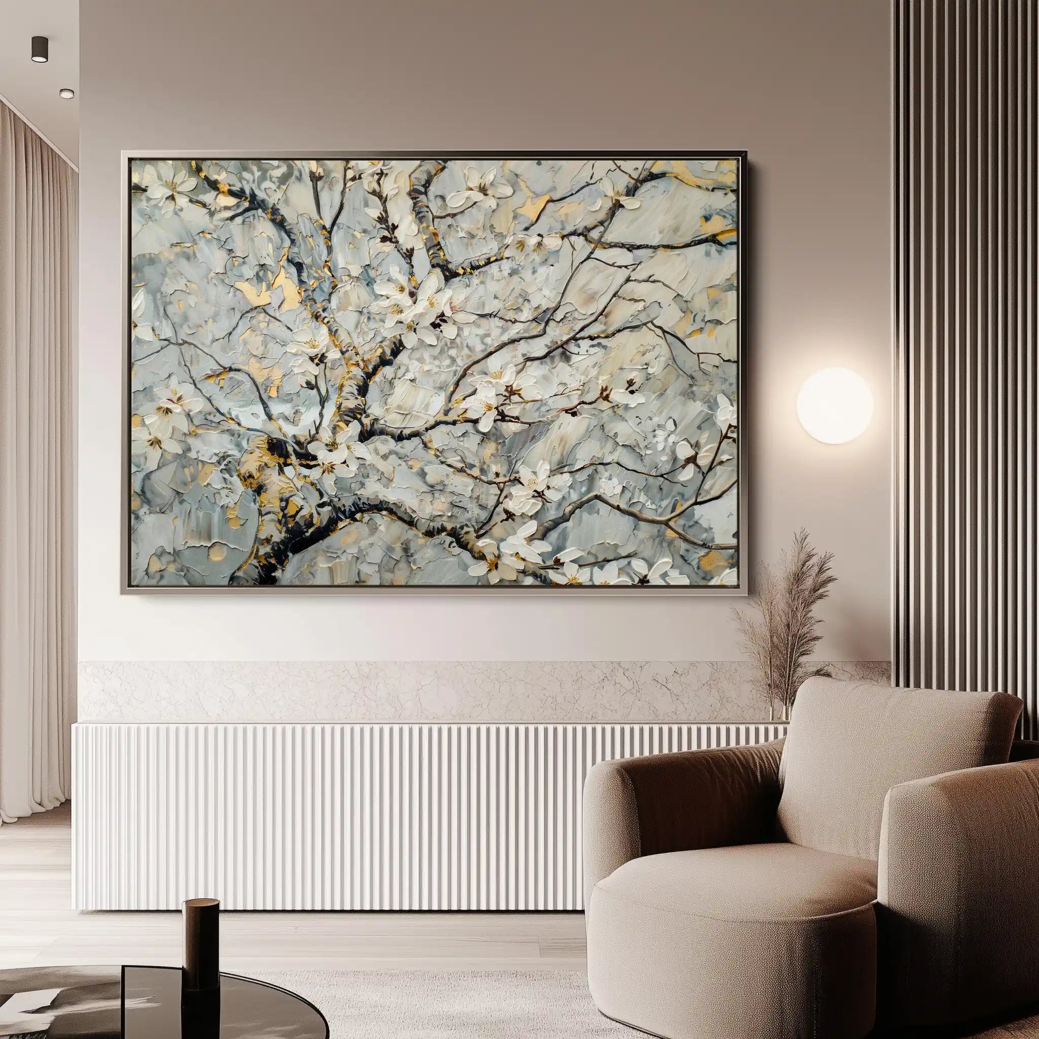 Floral Canvas Wall Art WAD437-F 90 x 60 cm / Stretched on hidden frame