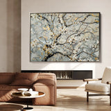 Floral Canvas Wall Art WAD437-F 90 x 60 cm / Stretched on hidden frame