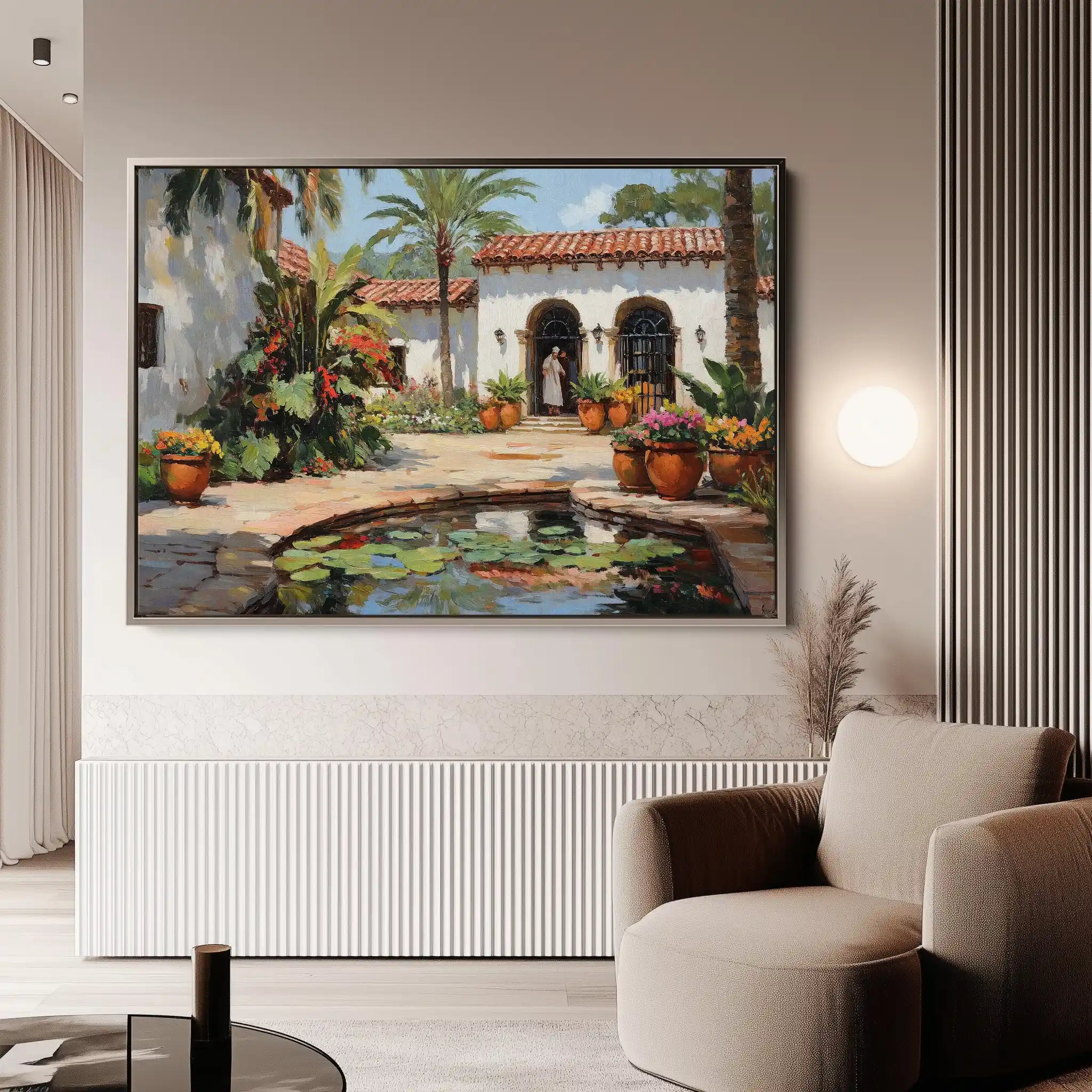 Landscape 438 Canvas Art 90 x 60 cm / Stretched on hidden frame