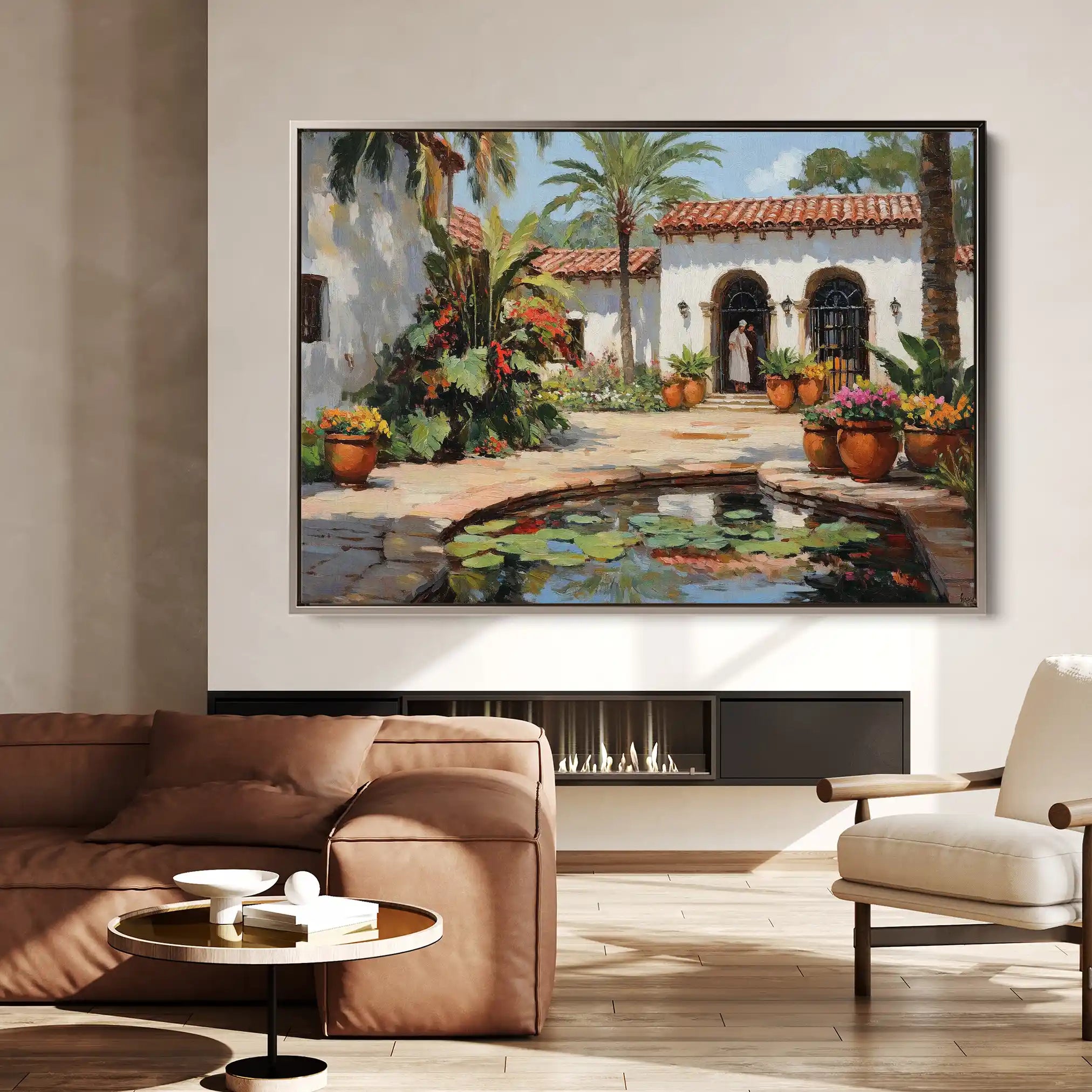 Landscape 438 Canvas Art 90 x 60 cm / Stretched on hidden frame