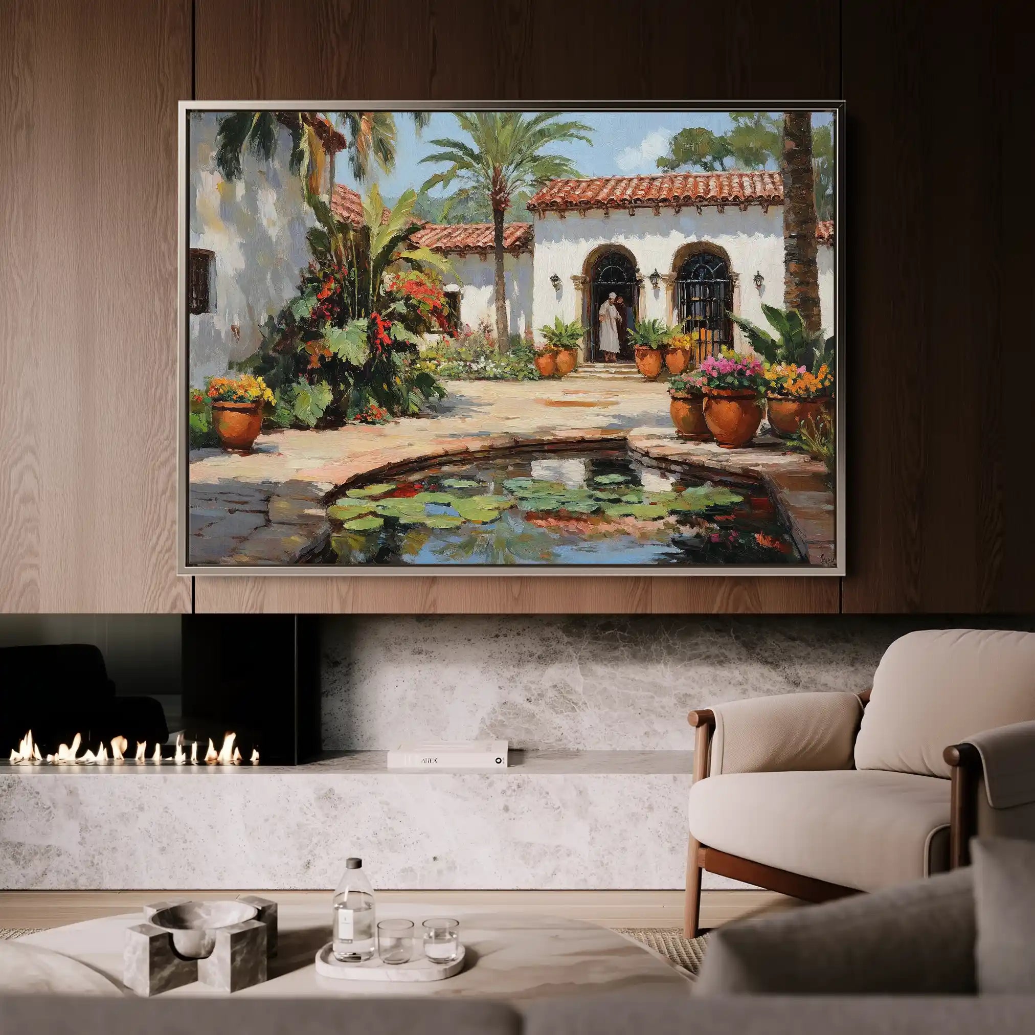 Landscape 438 Canvas Art 90 x 60 cm / Stretched on hidden frame