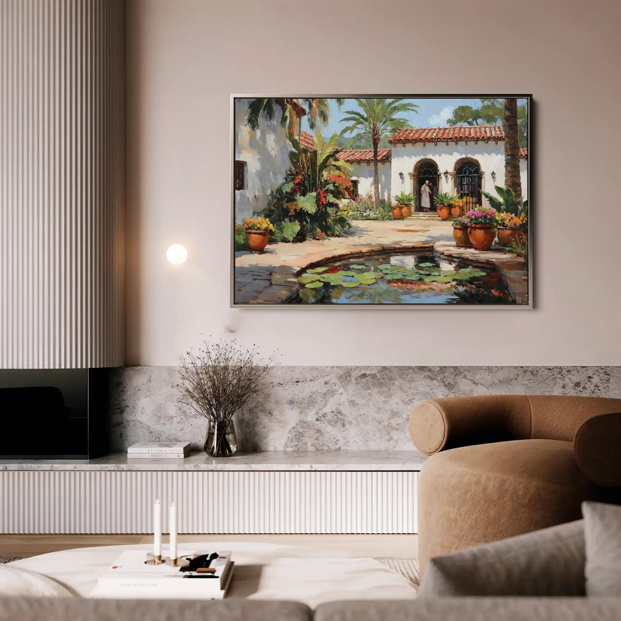 Landscape 438 Canvas Art 90 x 60 cm / Stretched on hidden frame