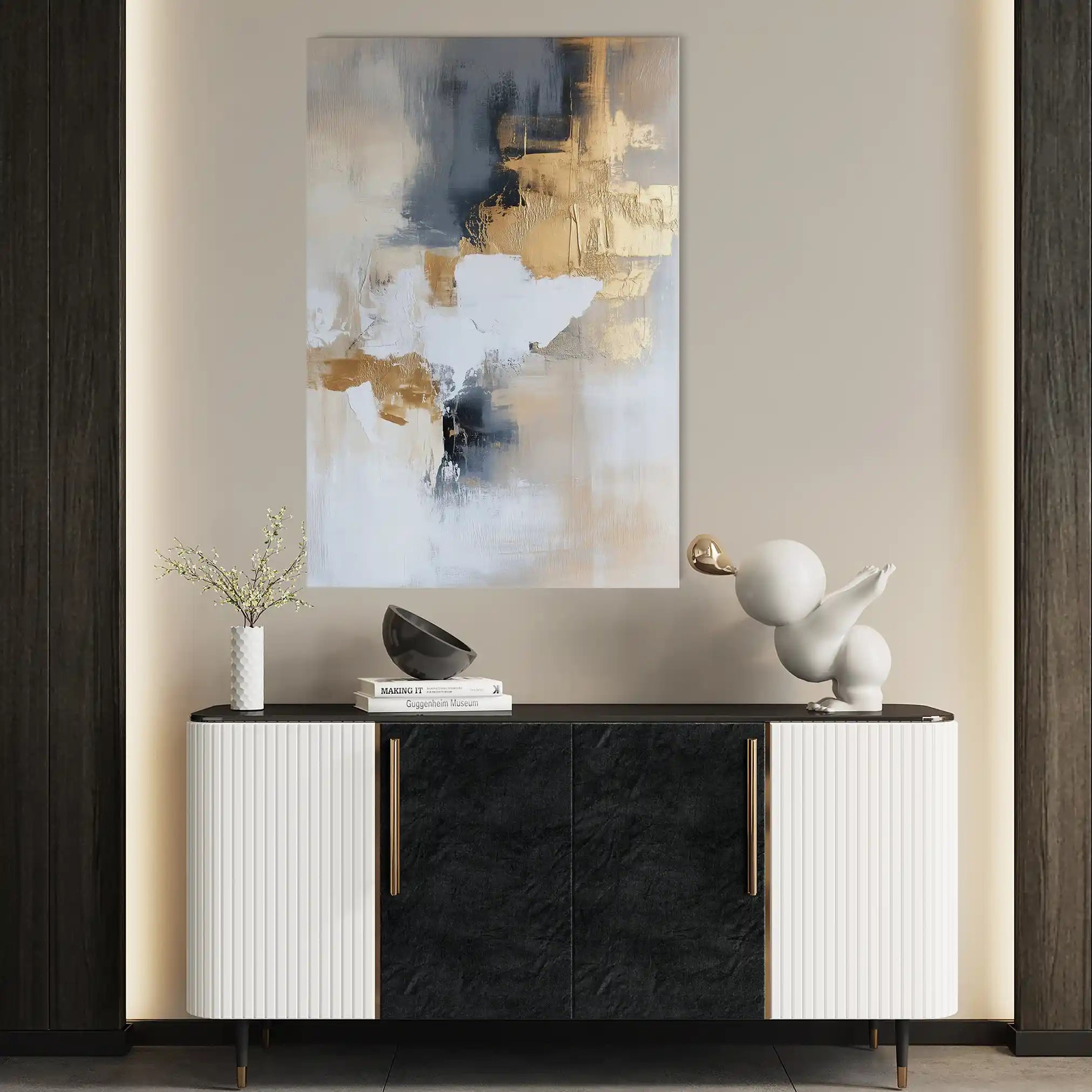 Abstract 440 Canvas Art 60 x 40 cm / Stretched on hidden frame