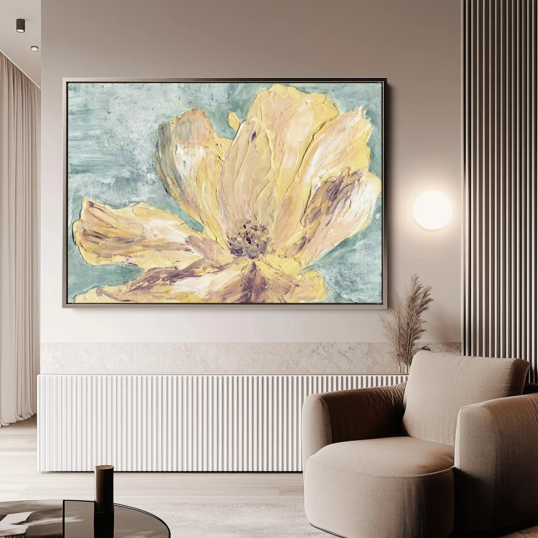 Floral Canvas Wall Art WAD440-F 90 x 60 cm / Stretched on hidden frame