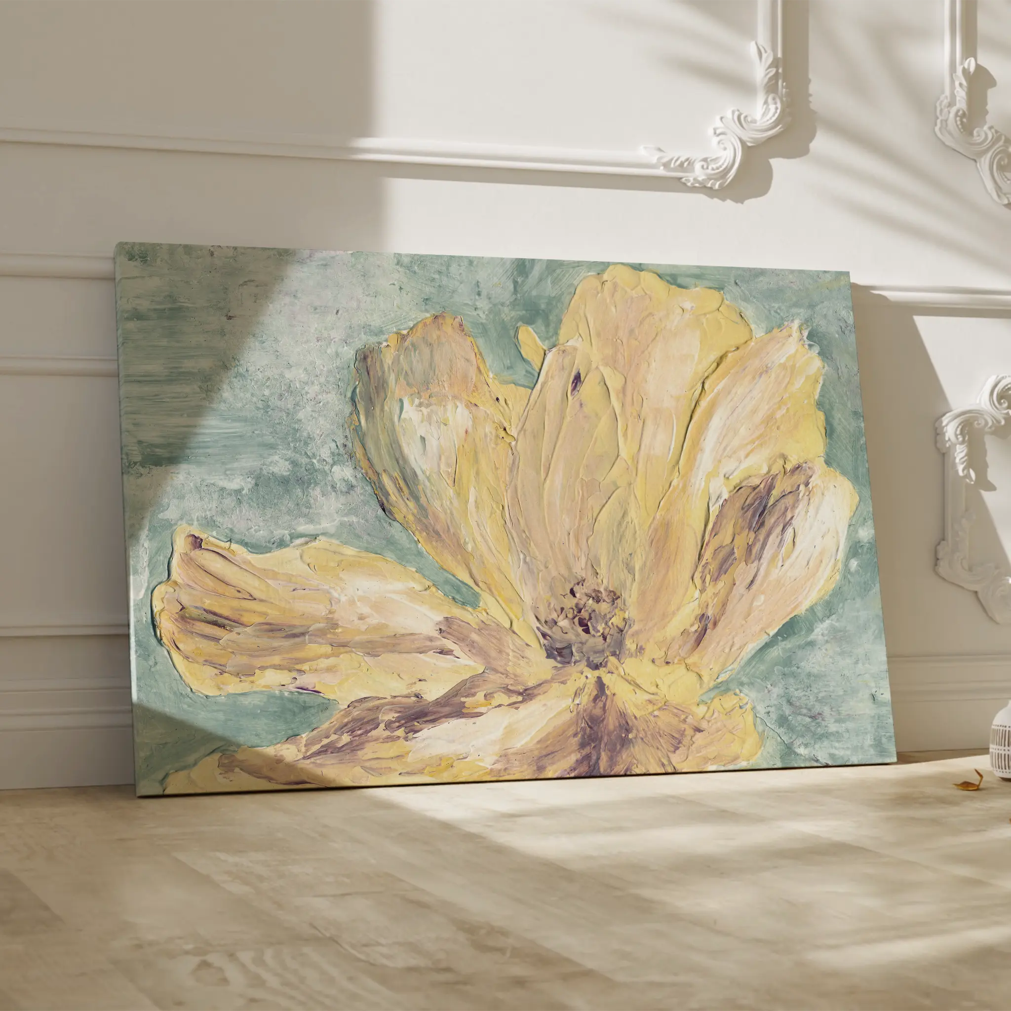 Floral Canvas Wall Art WAD440-F 90 x 60 cm / Stretched on hidden frame