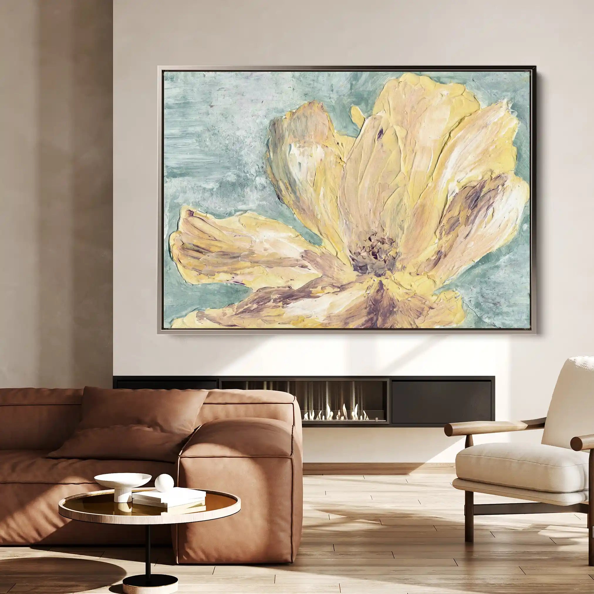 Floral Canvas Wall Art WAD440-F 90 x 60 cm / Stretched on hidden frame