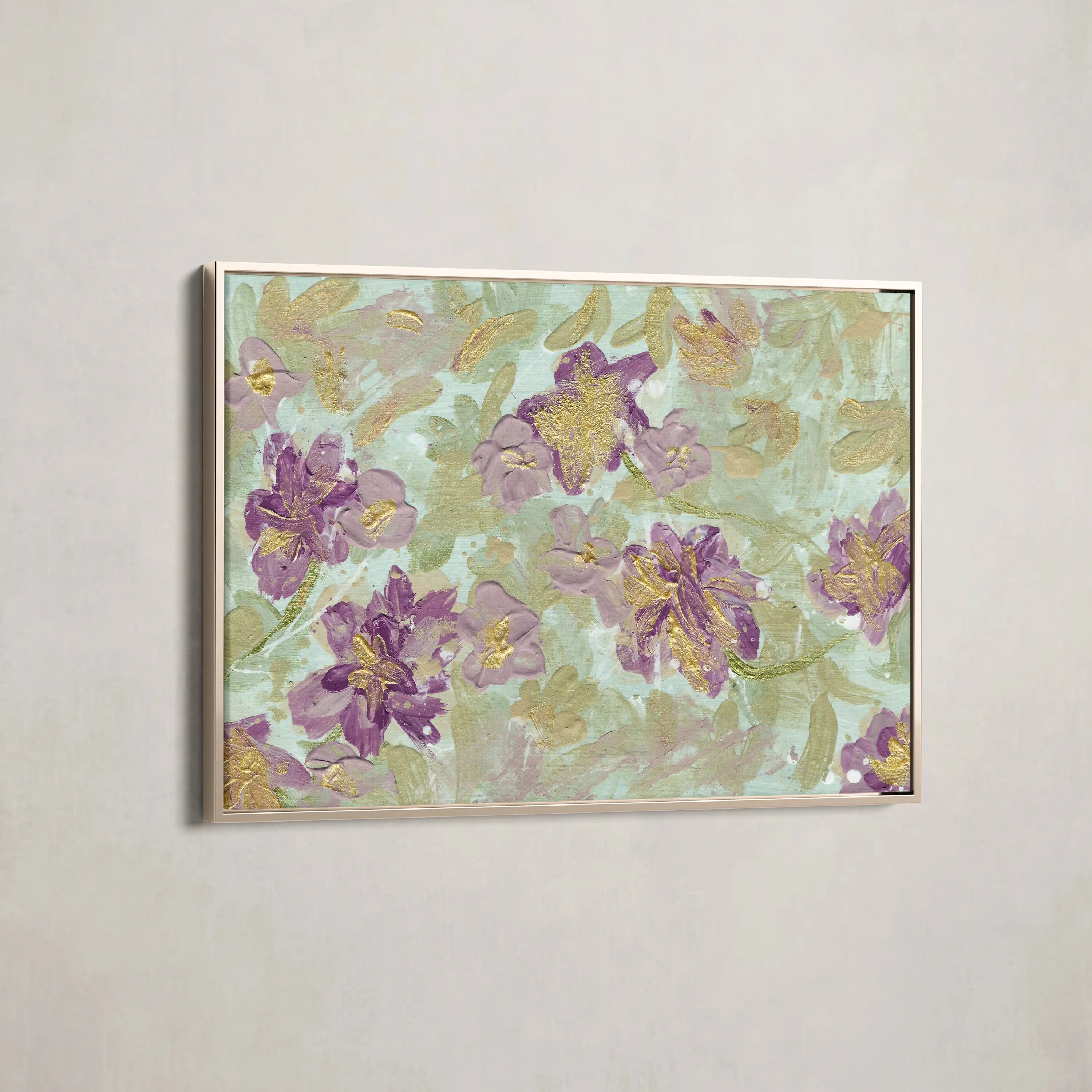 Floral Canvas Wall Art WAD441-F 90 x 60 cm / Stretched on hidden frame