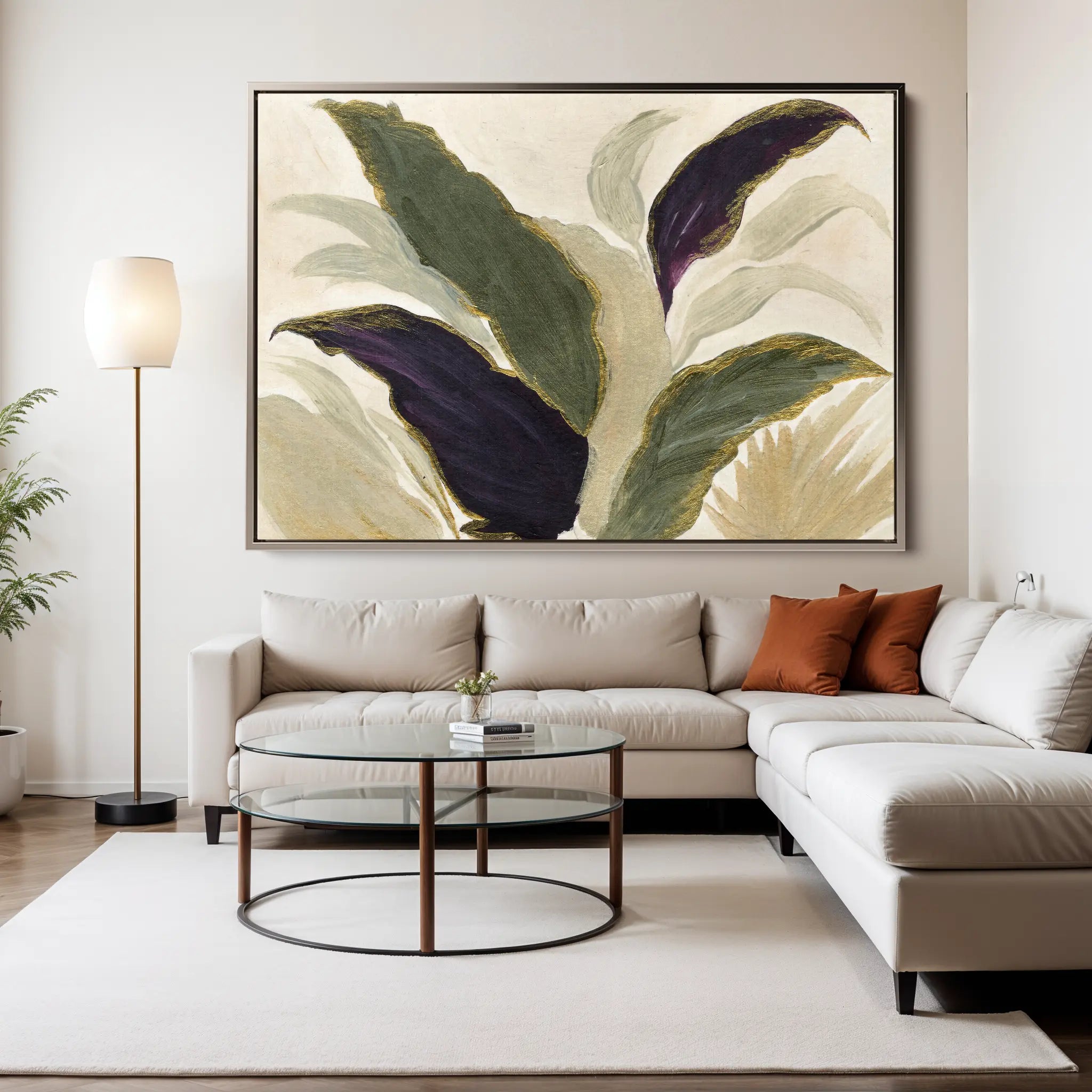 Floral Canvas Wall Art WAD442-F 90 x 60 cm / Stretched on hidden frame