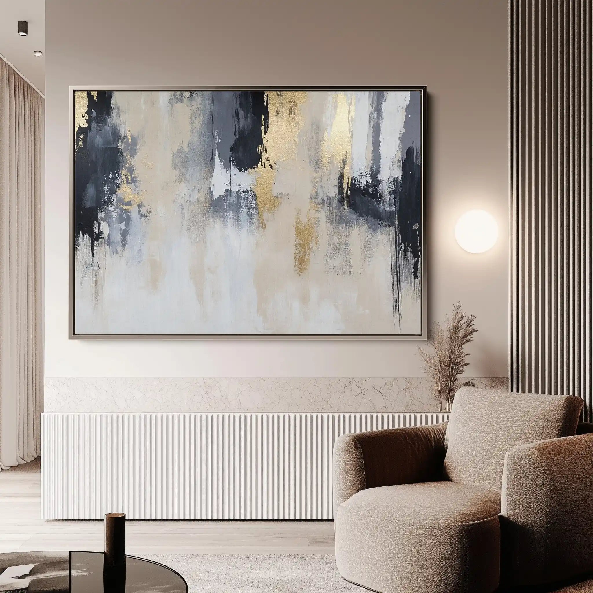Abstract Canvas Wall Art WAD443-A 90 x 60 cm / Stretched on hidden frame