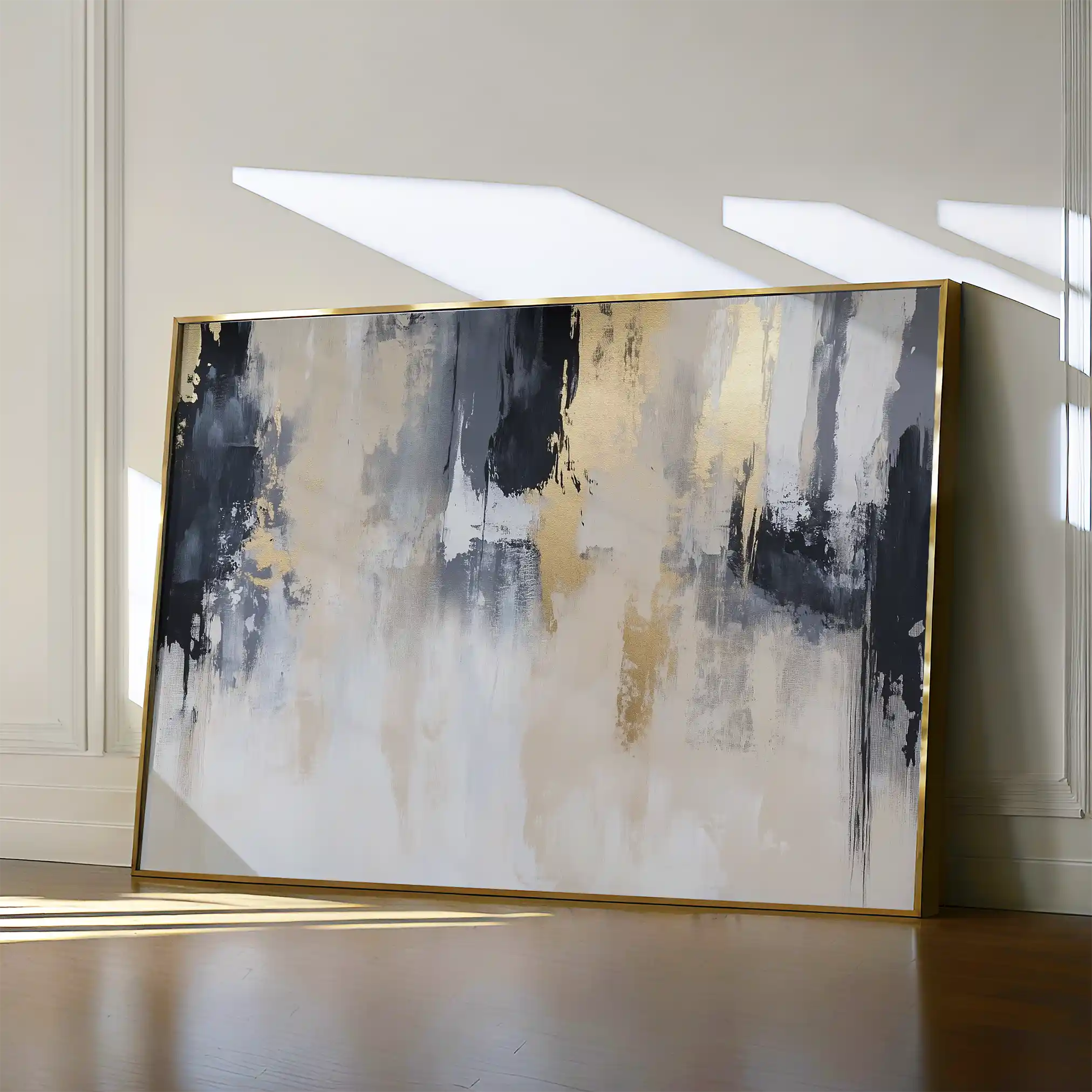 Abstract Canvas Wall Art WAD443-A 90 x 60 cm / Stretched on hidden frame
