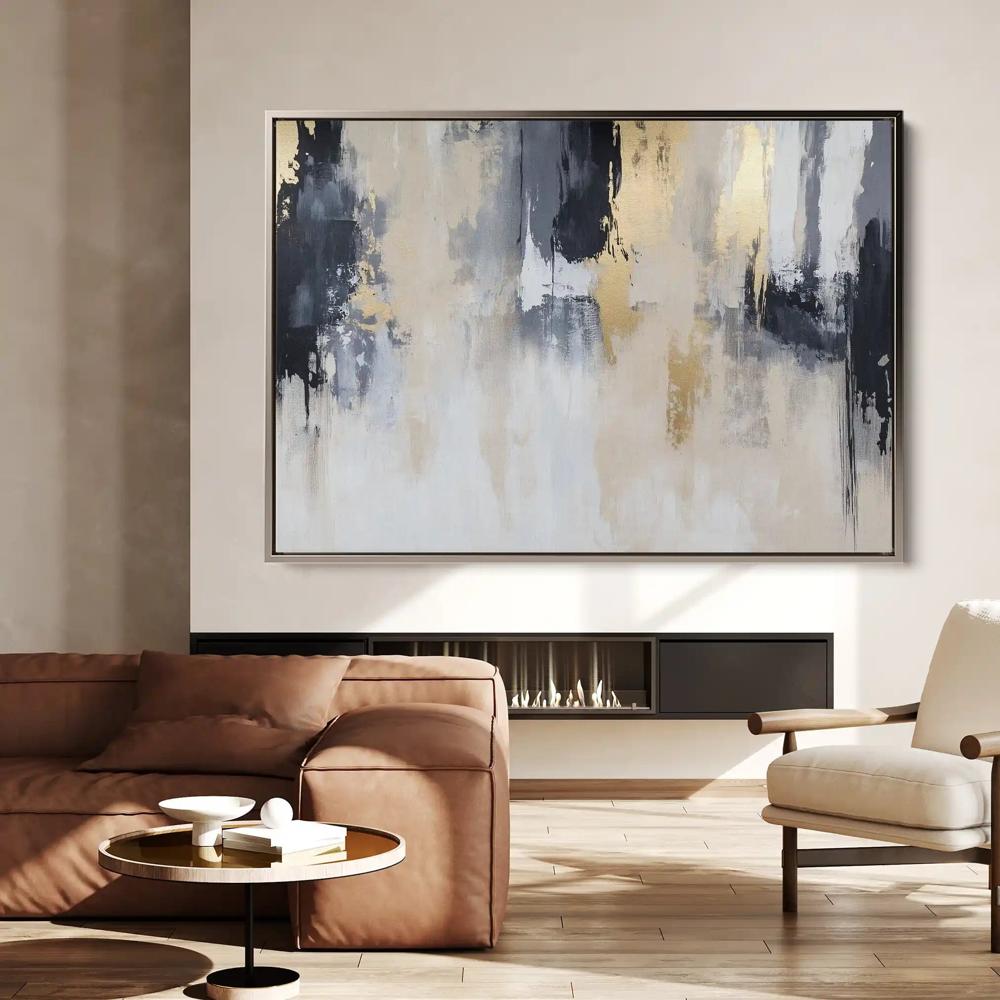 Abstract 443 Canvas Art 60 x 40 cm / Stretched on hidden frame