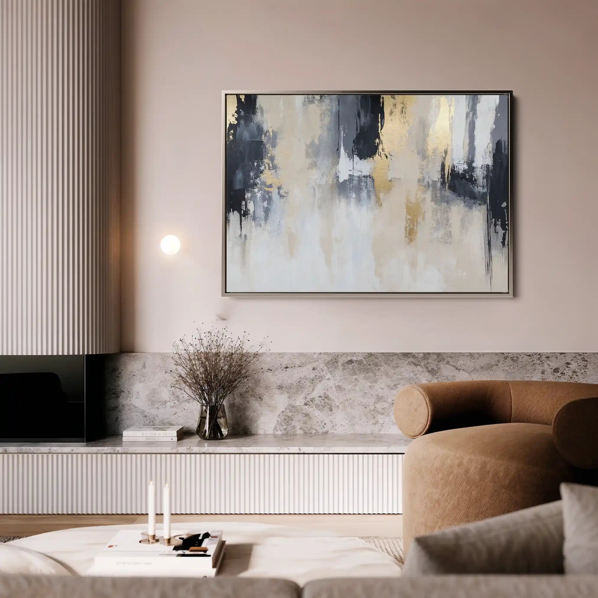 Abstract 443 Canvas Art 60 x 40 cm / Stretched on hidden frame