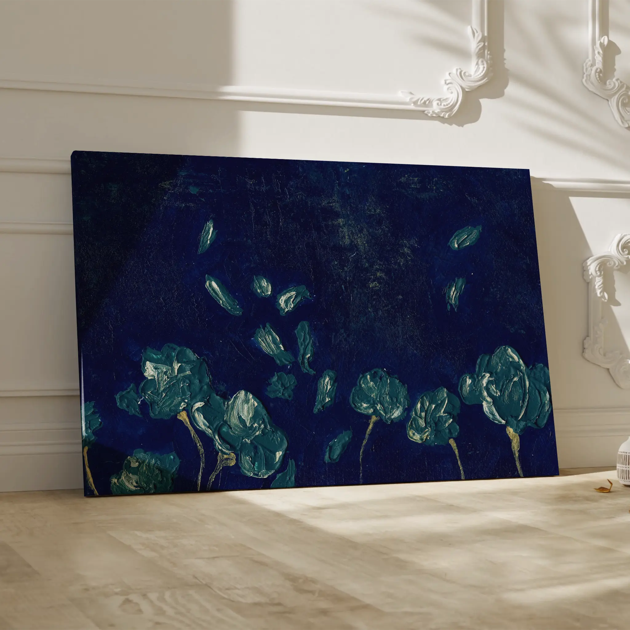 Floral Canvas Wall Art WAD443-F 90 x 60 cm / Stretched on hidden frame