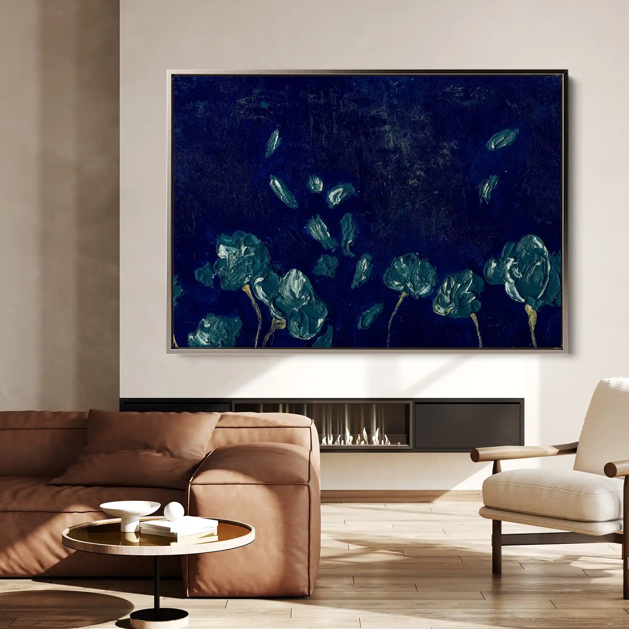 Floral Canvas Wall Art WAD443-F 90 x 60 cm / Stretched on hidden frame