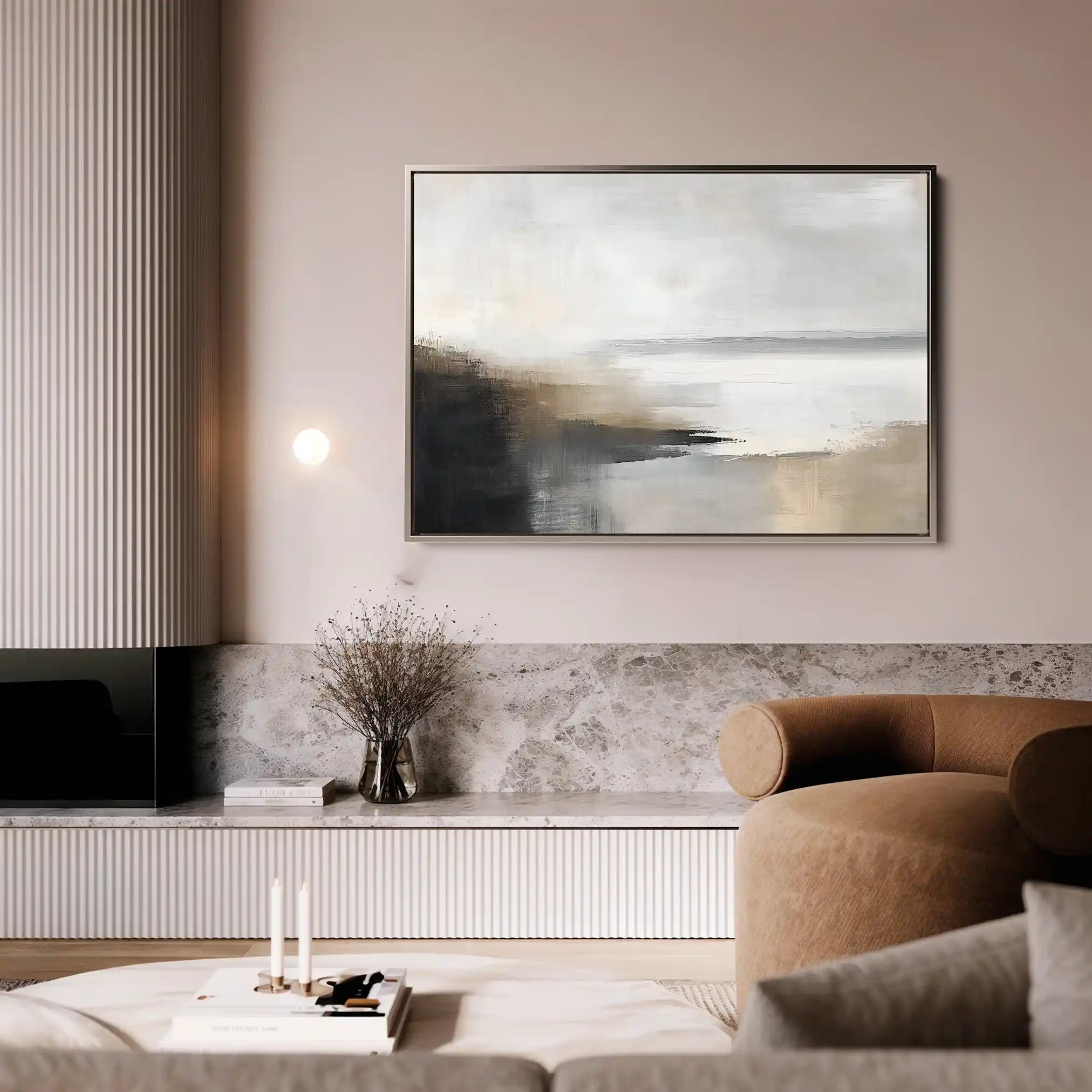 Abstract 444 Canvas Art 60 x 40 cm / Stretched on hidden frame