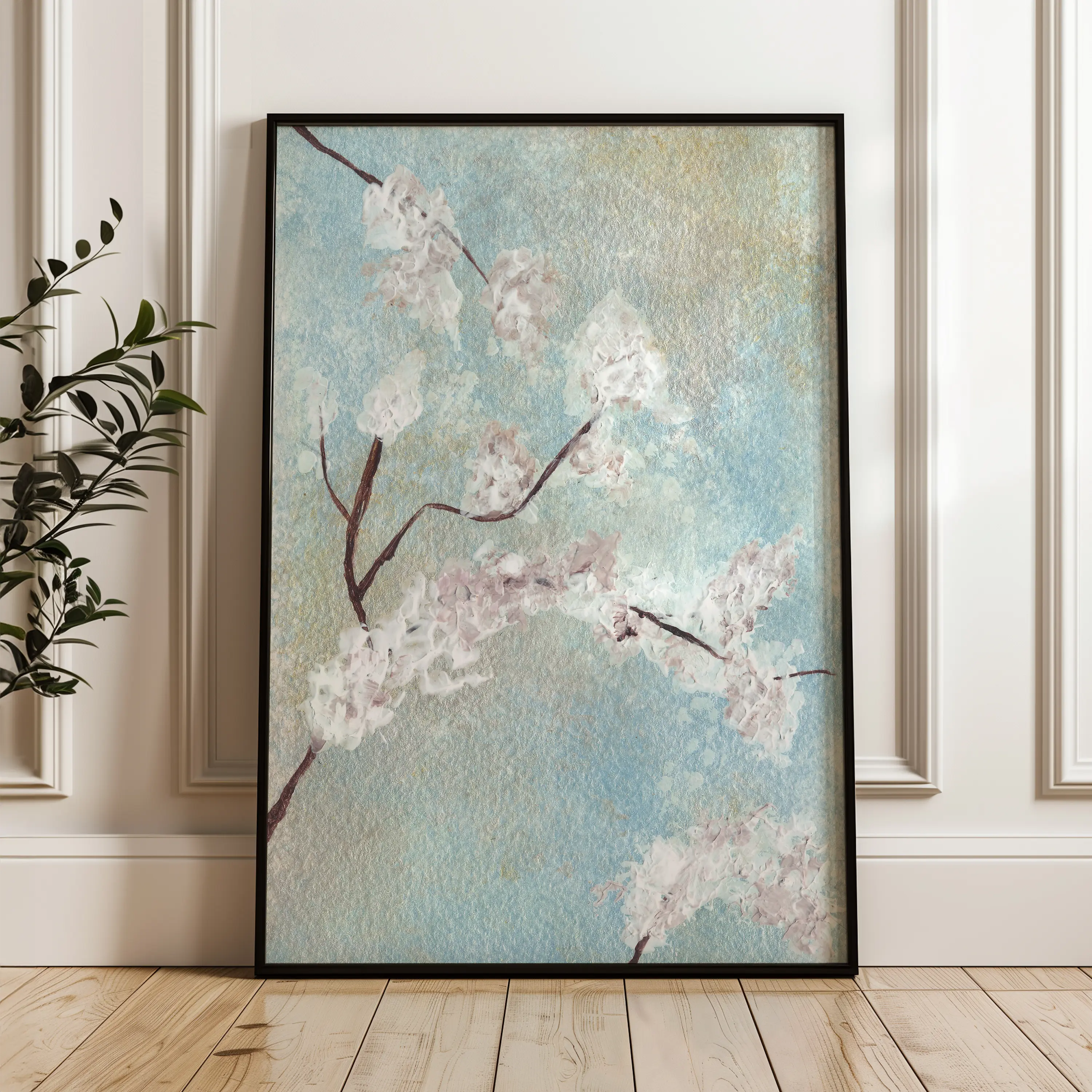 Floral Canvas Wall Art WAD445-F 90 x 60 cm / Stretched on hidden frame