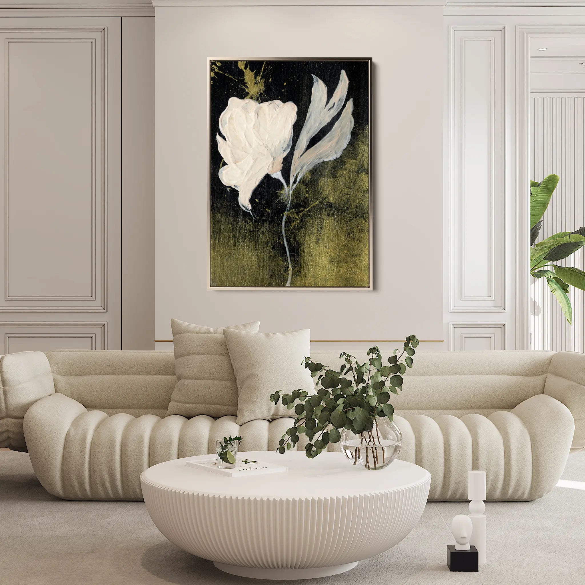 Floral Canvas Wall Art WAD448-F 90 x 60 cm / Stretched on hidden frame