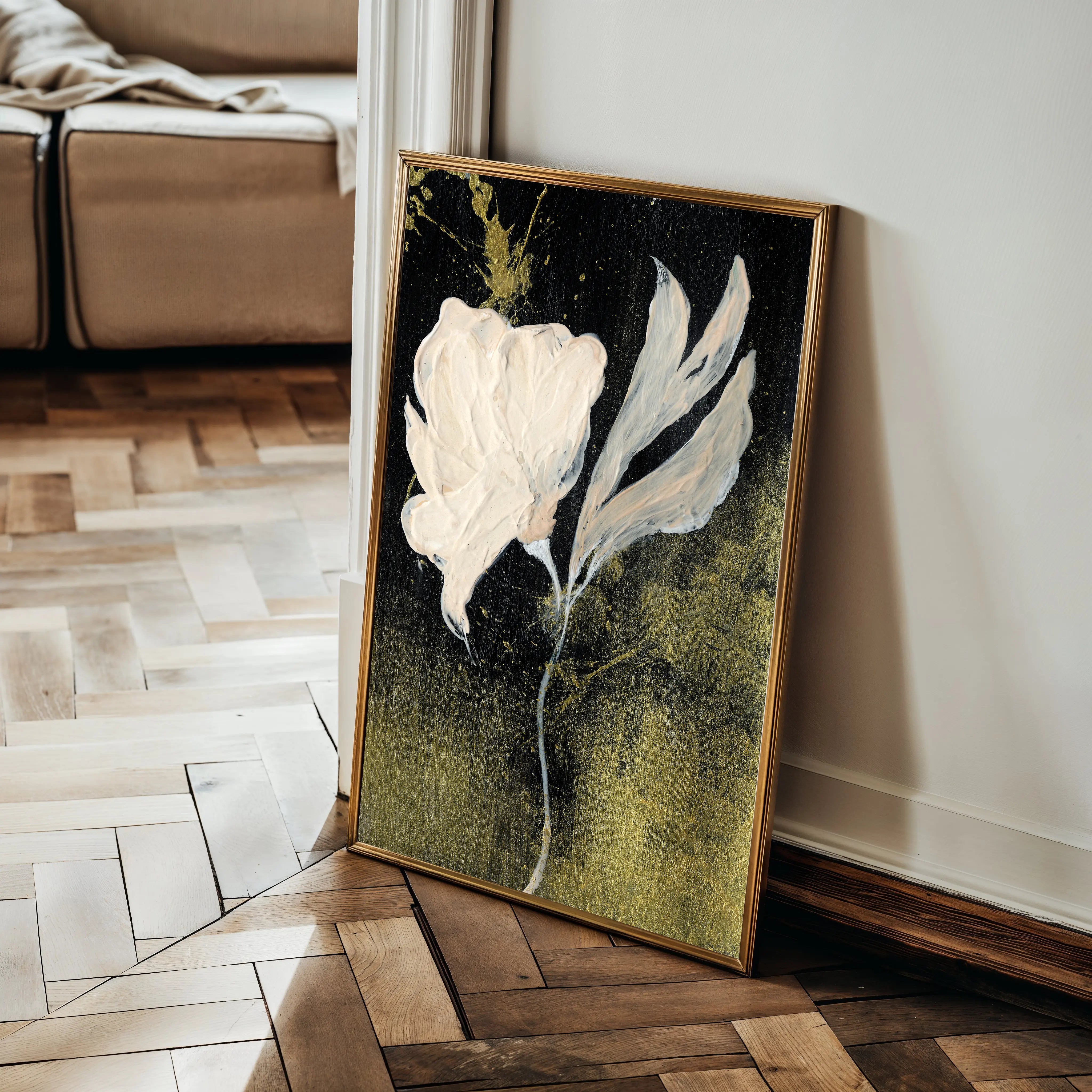 Floral Canvas Wall Art WAD448-F 90 x 60 cm / Stretched on hidden frame