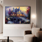 Landscape 448 Canvas Art 90 x 60 cm / Stretched on hidden frame