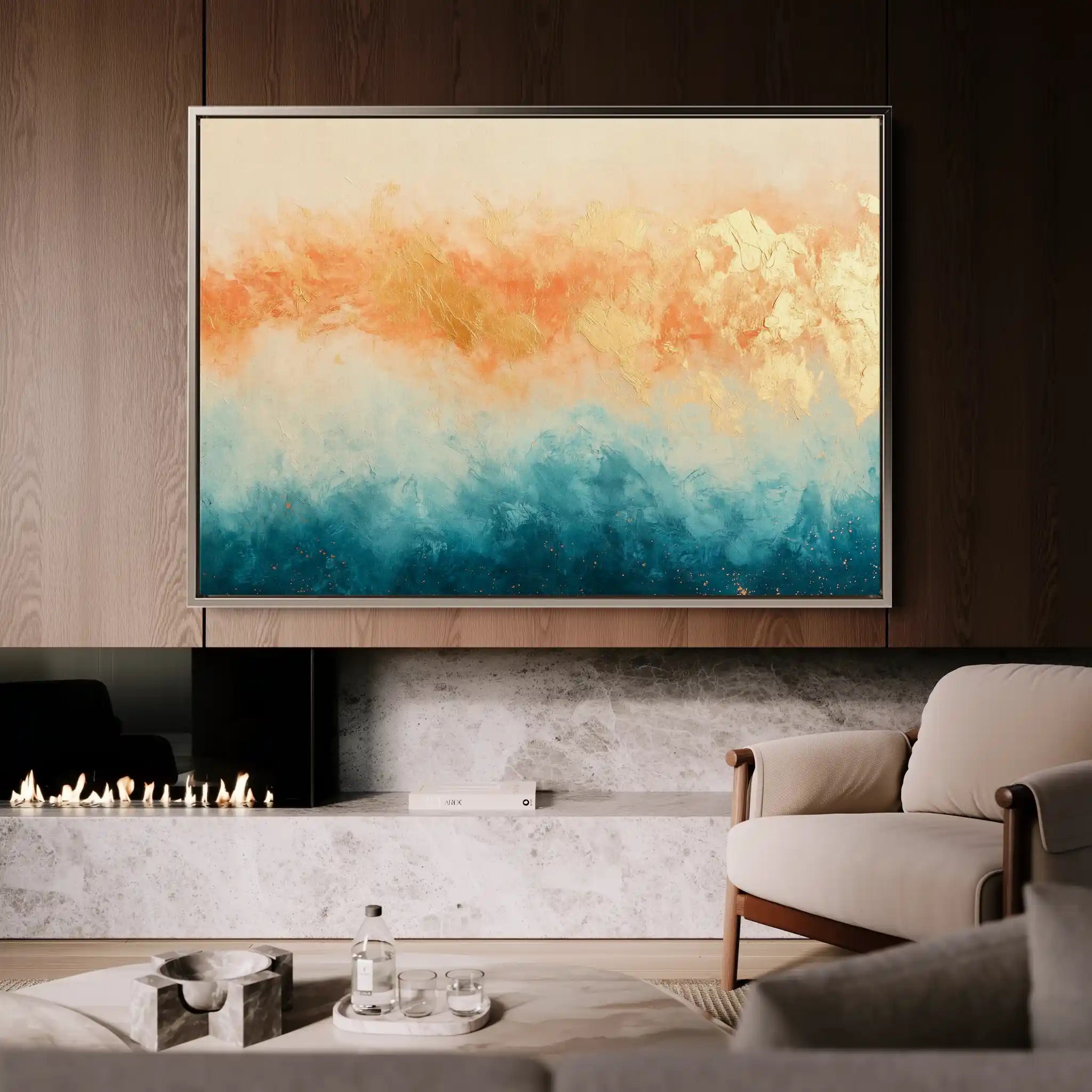 Abstract 449 Canvas Art 60 x 40 cm / Stretched on hidden frame