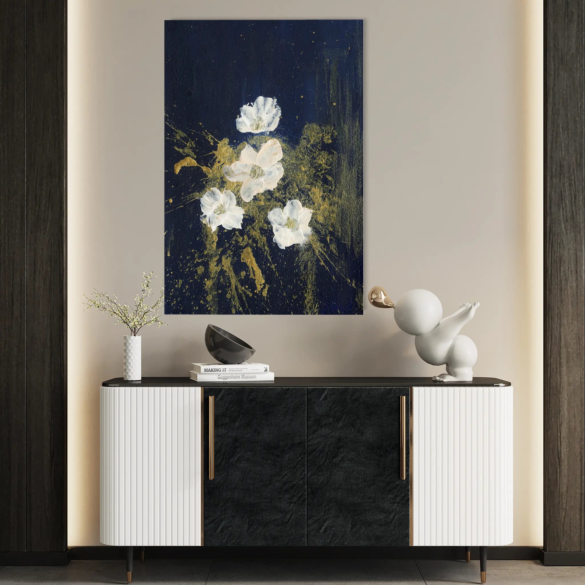 Floral Canvas Wall Art WAD449-F 90 x 60 cm / Stretched on hidden frame