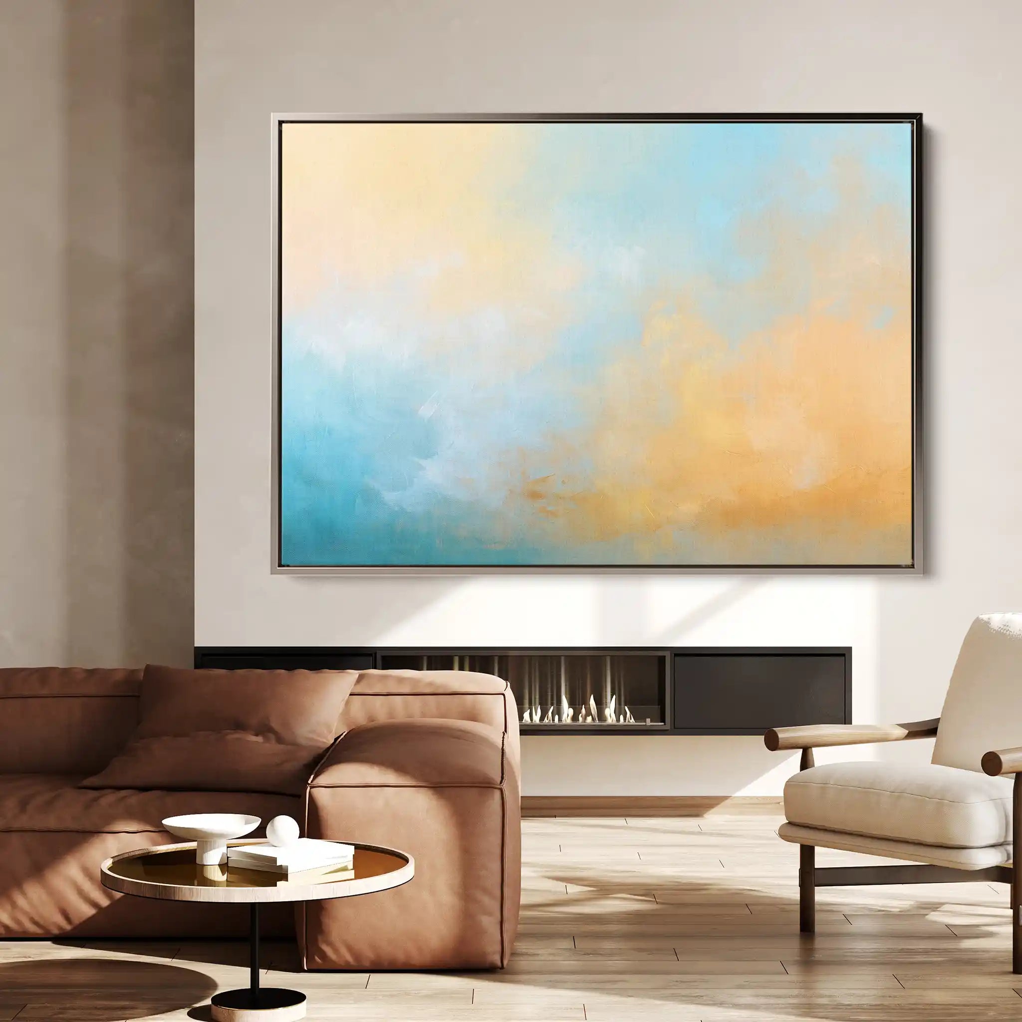 Abstract 450 Canvas Art 60 x 40 cm / Stretched on hidden frame