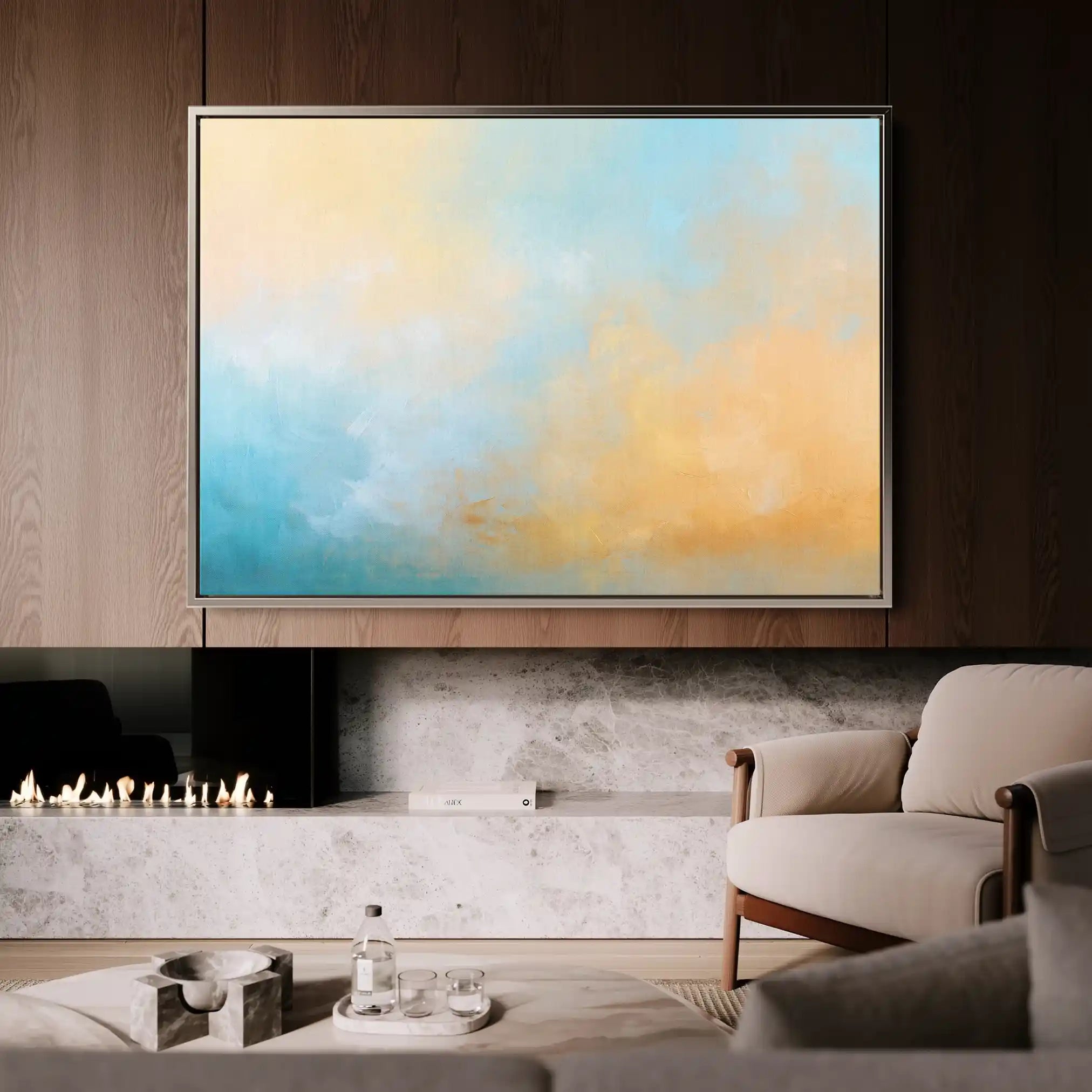 Abstract 450 Canvas Art 60 x 40 cm / Stretched on hidden frame