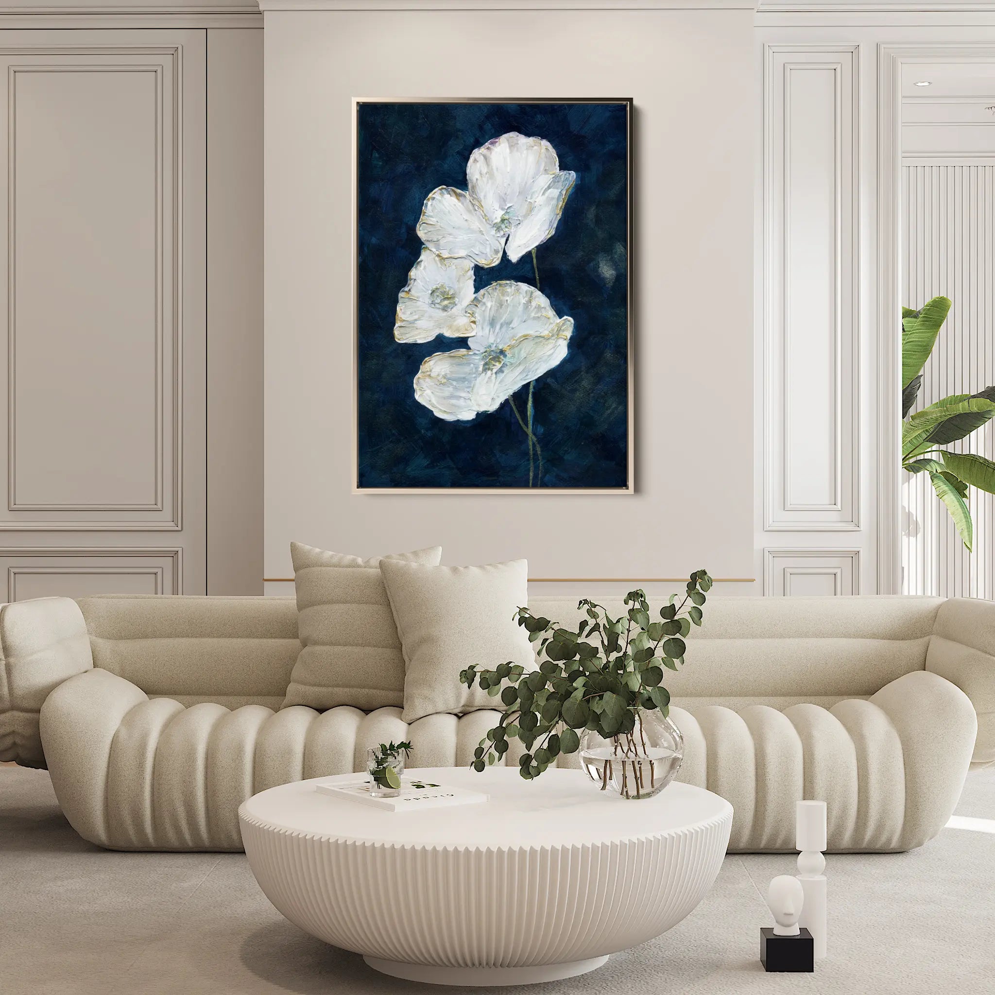 Floral Canvas Wall Art WAD450-F 90 x 60 cm / Stretched on hidden frame