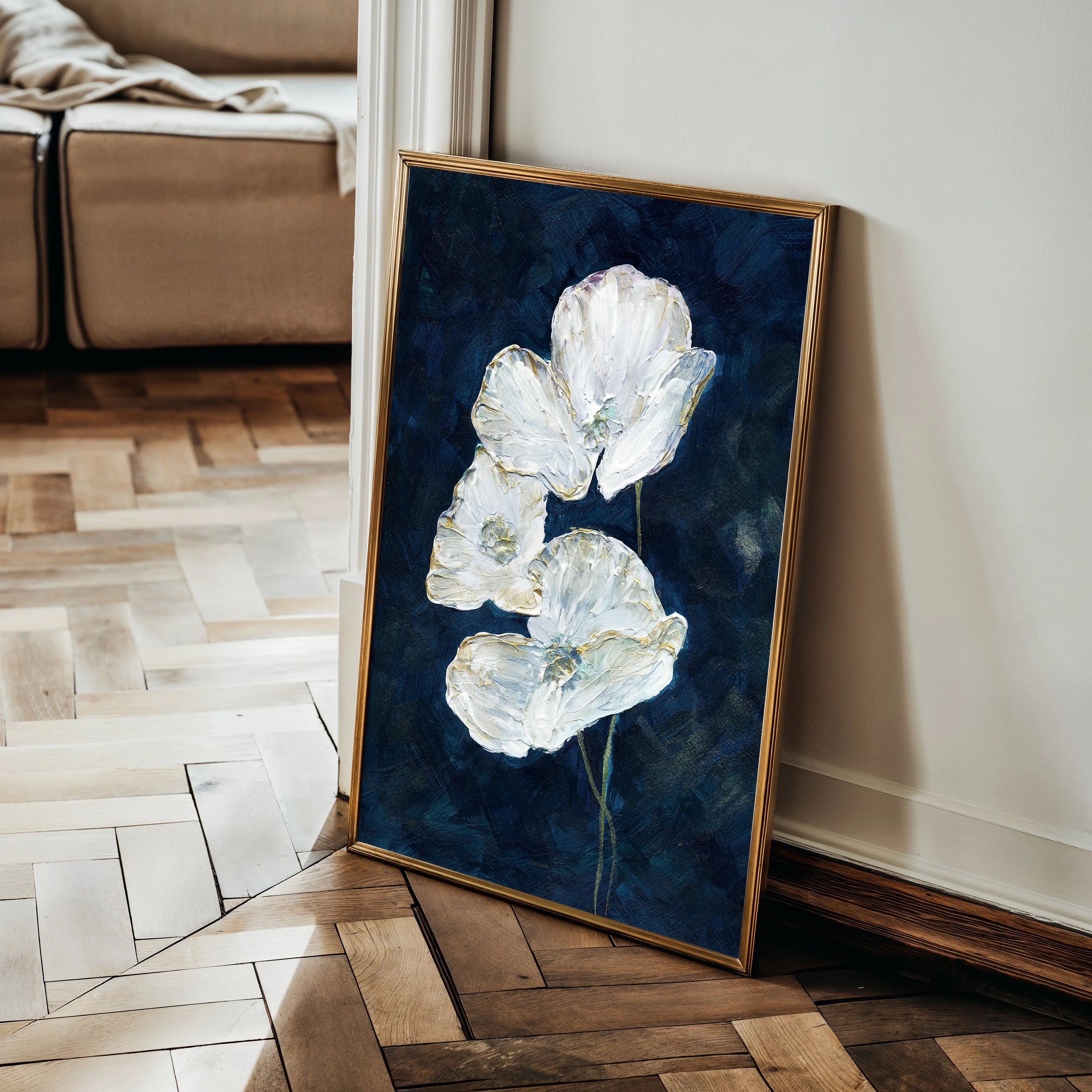 Floral Canvas Wall Art WAD450-F 90 x 60 cm / Stretched on hidden frame