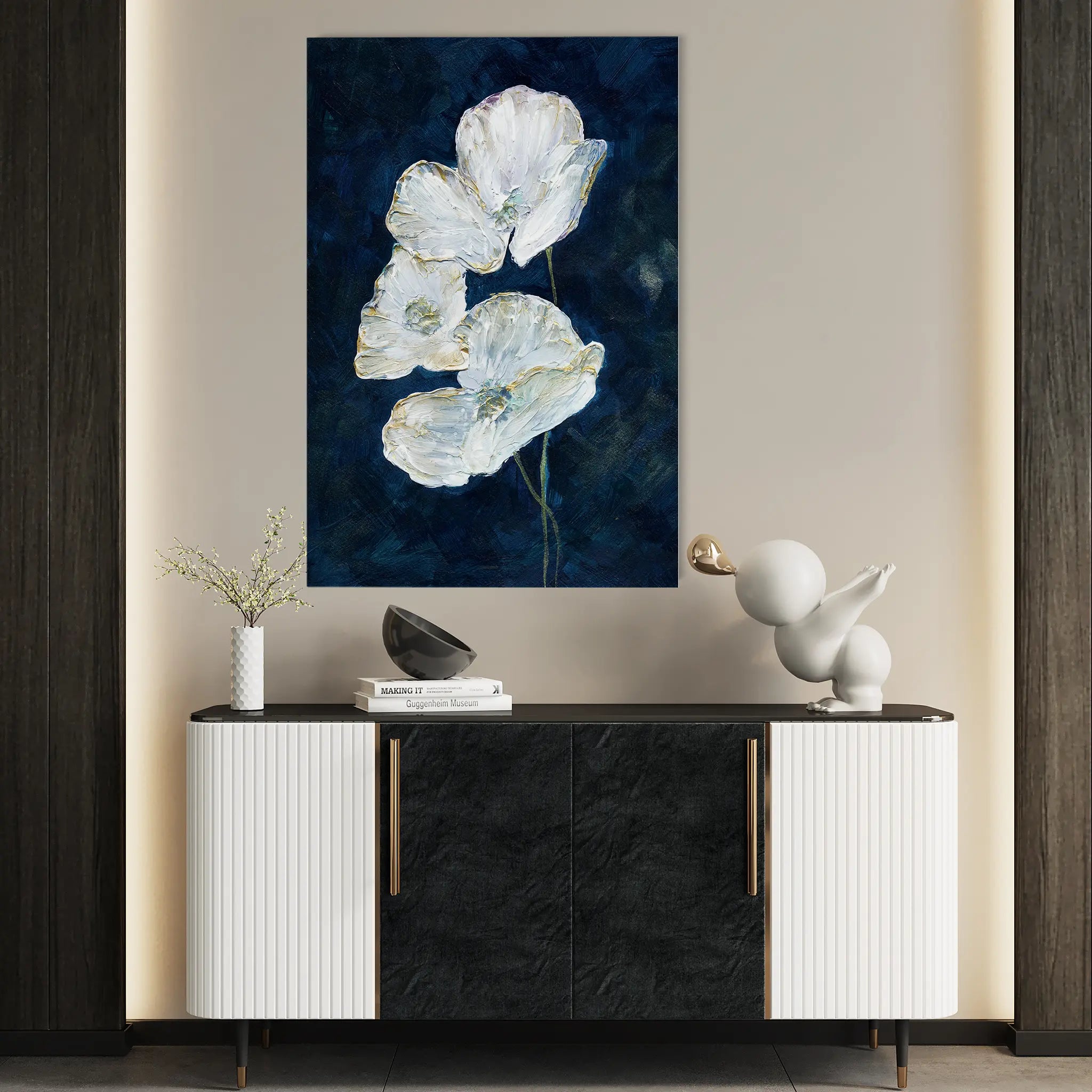 Floral Canvas Wall Art WAD450-F 90 x 60 cm / Stretched on hidden frame