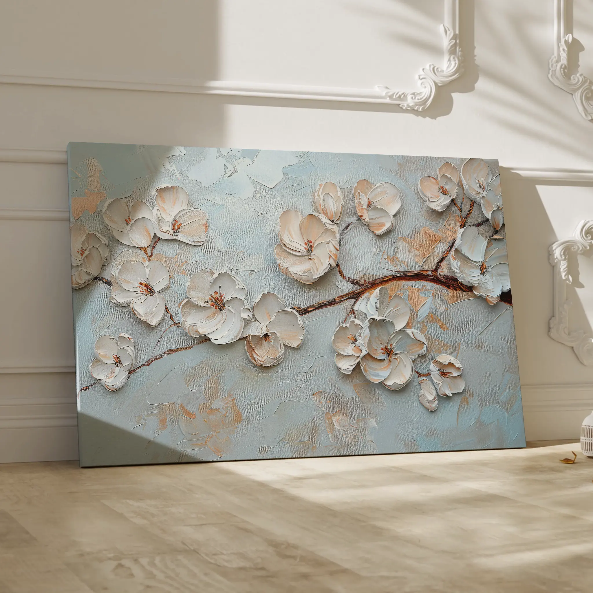 Floral Canvas Wall Art WAD451-F 90 x 60 cm / Stretched on hidden frame