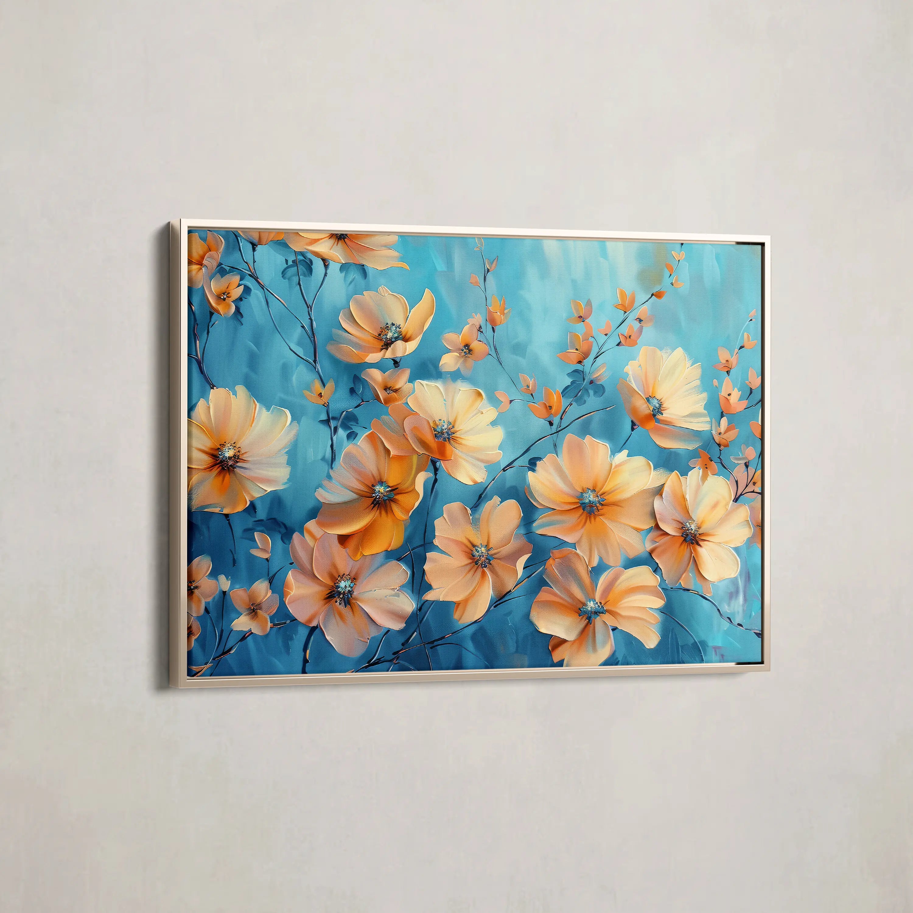 Floral Canvas Wall Art WAD452-F 90 x 60 cm / Stretched on hidden frame