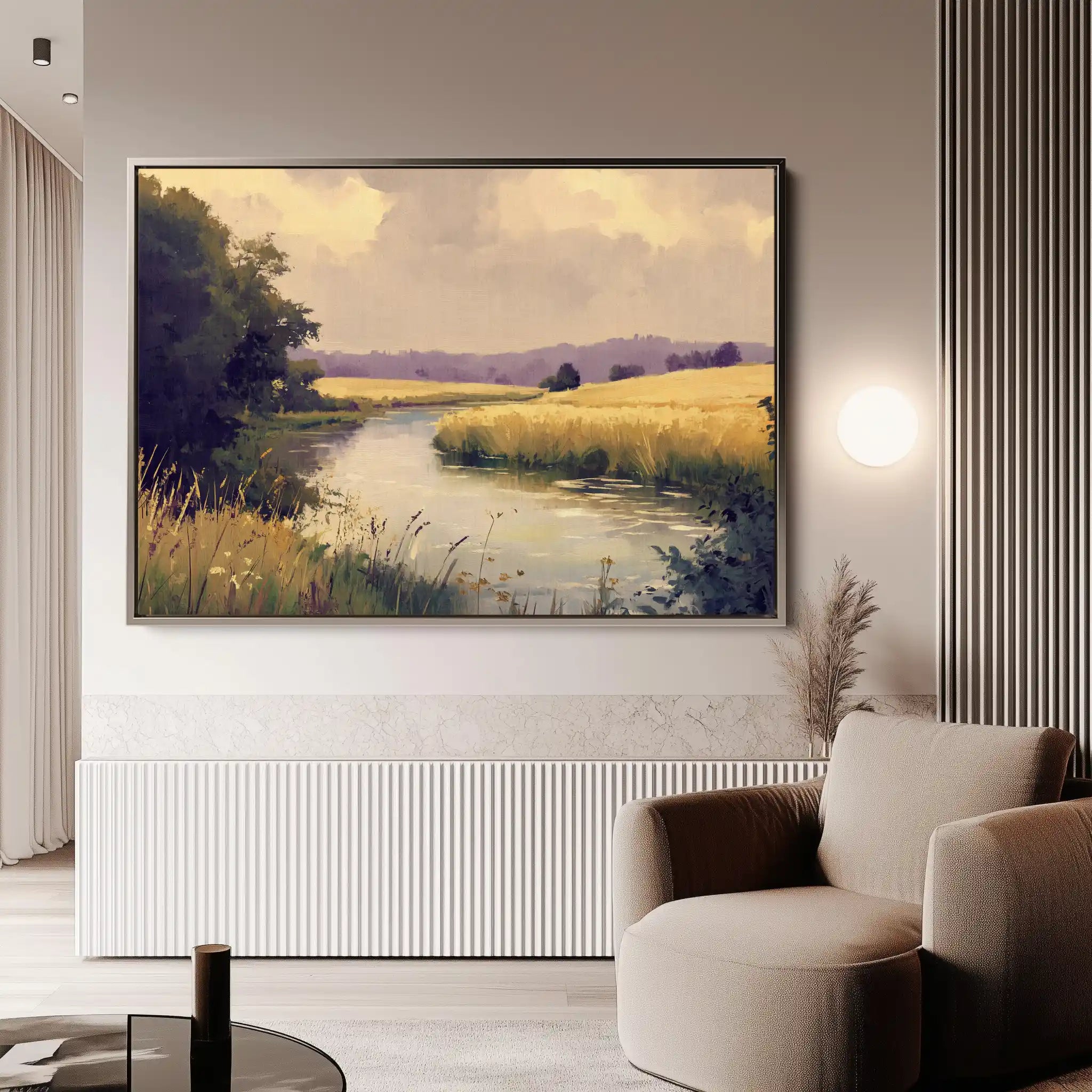 Landscape 452 Canvas Art 90 x 60 cm / Stretched on hidden frame