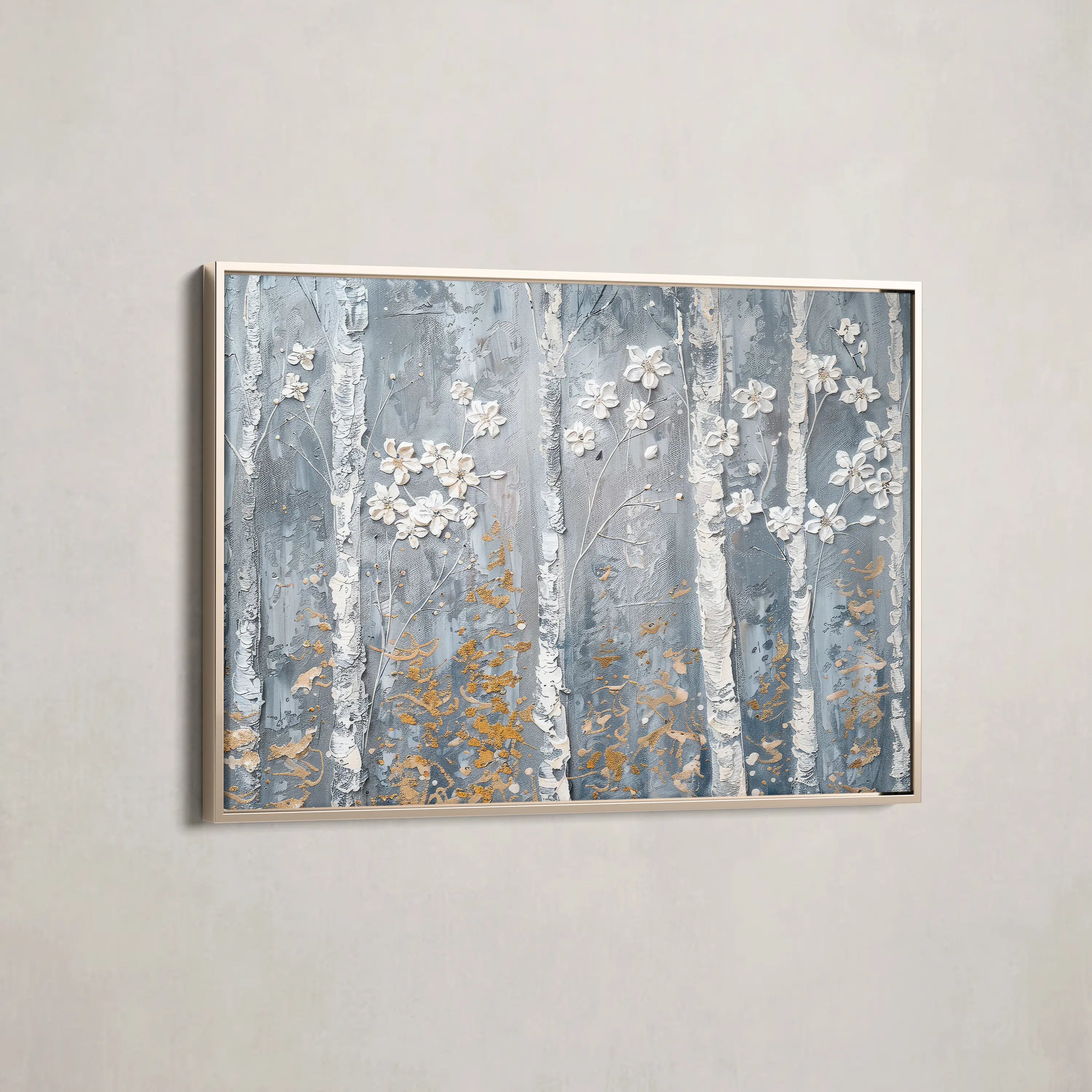 Floral Canvas Wall Art WAD453-F 90 x 60 cm / Stretched on hidden frame