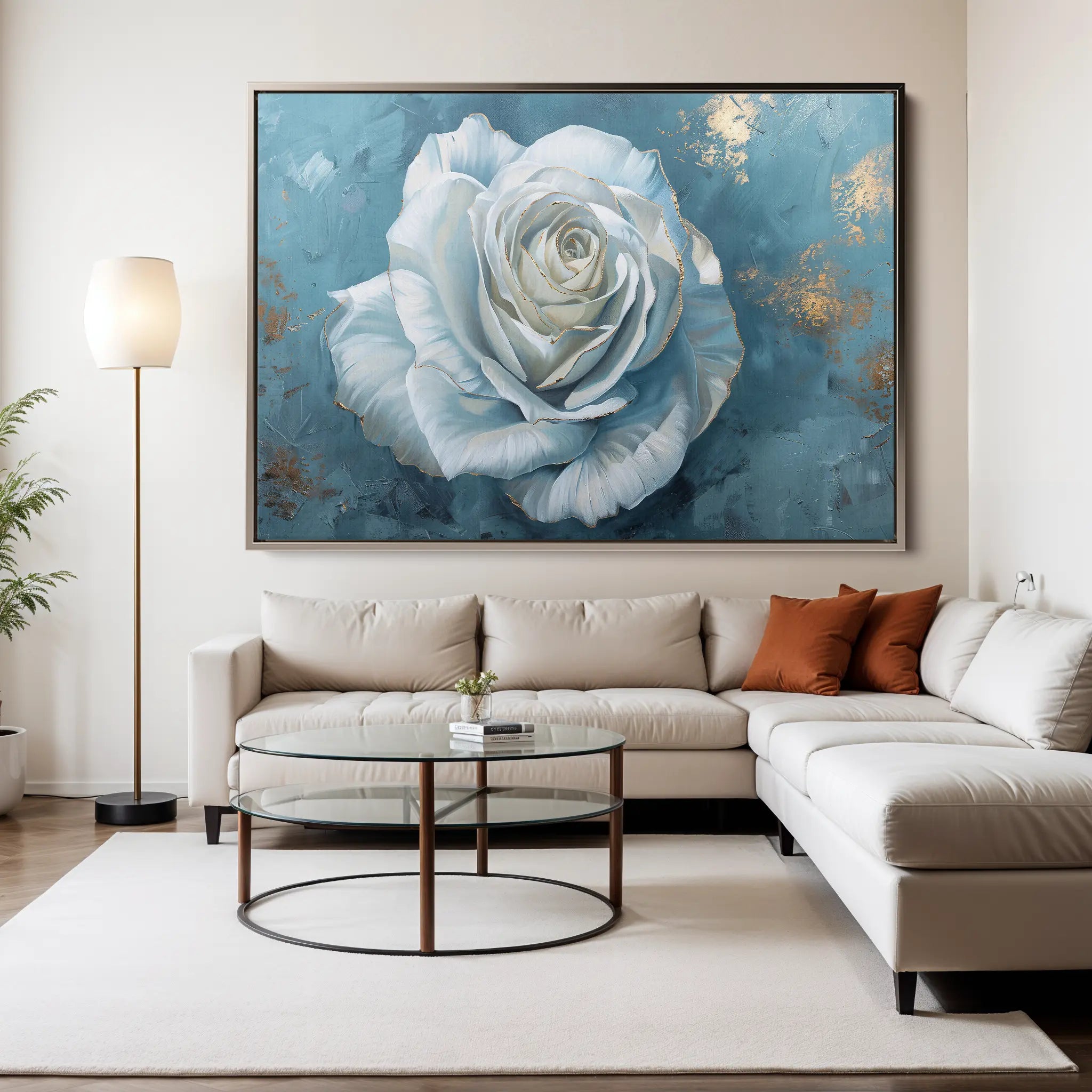 Floral Canvas Wall Art WAD454-F 90 x 60 cm / Stretched on hidden frame