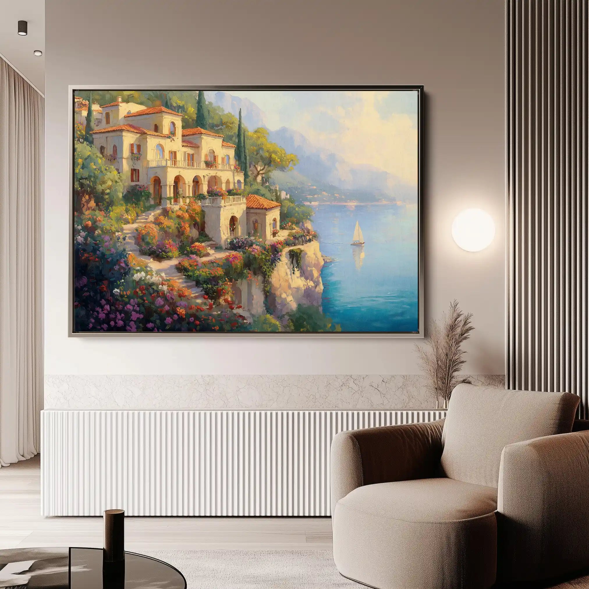 Landscape 454 Canvas Art 90 x 60 cm / Stretched on hidden frame