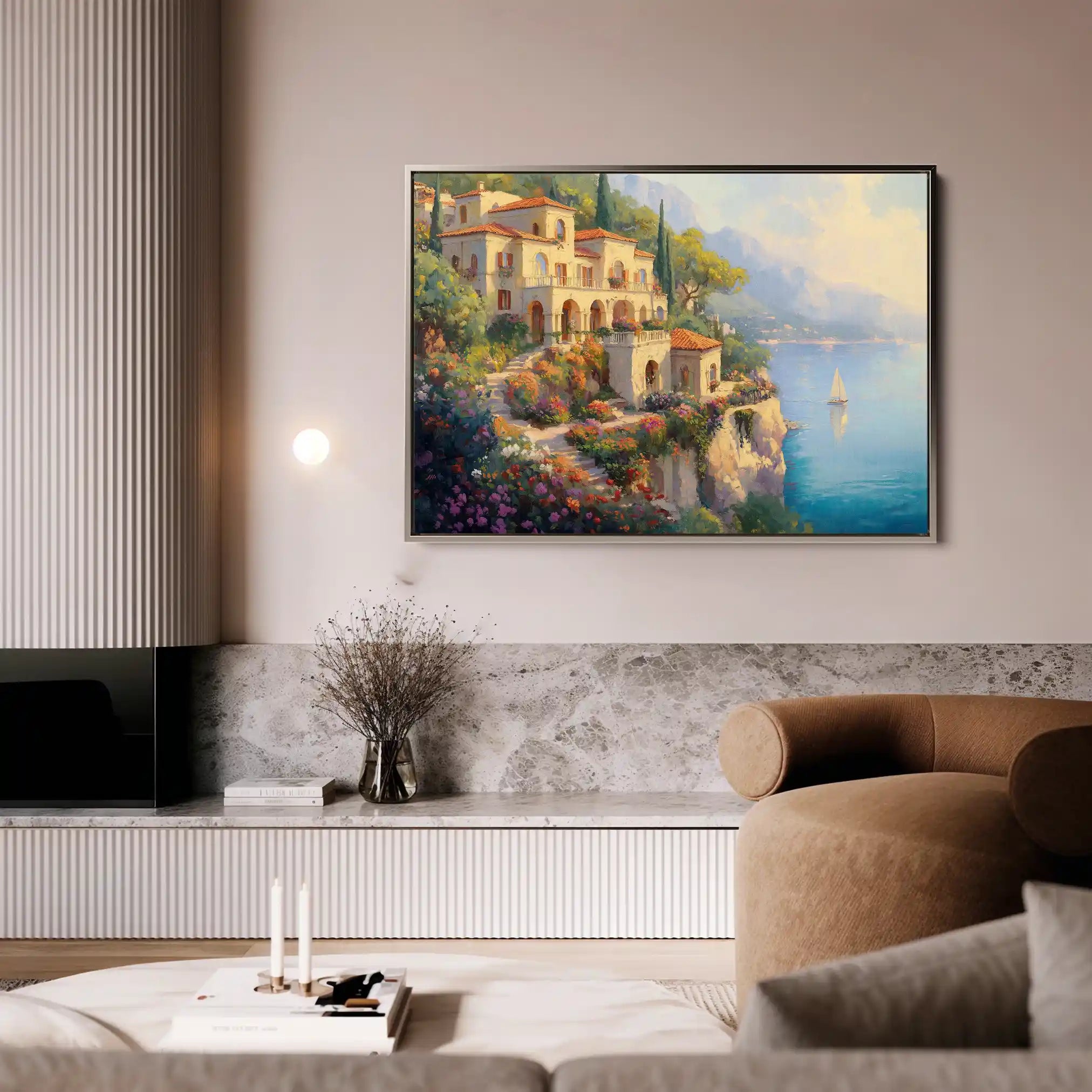Landscape 454 Canvas Art 90 x 60 cm / Stretched on hidden frame