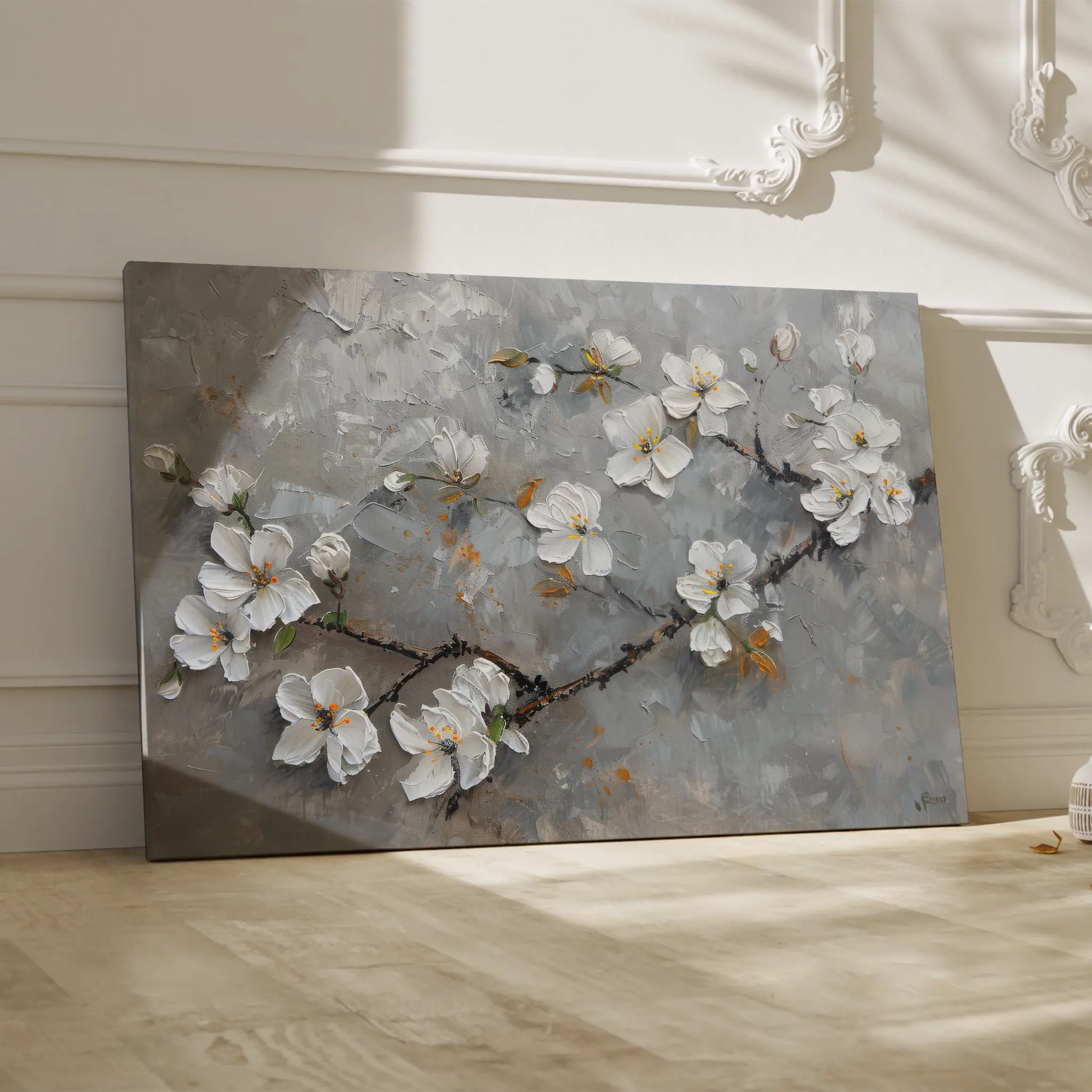 Floral Canvas Wall Art WAD455-F 90 x 60 cm / Stretched on hidden frame